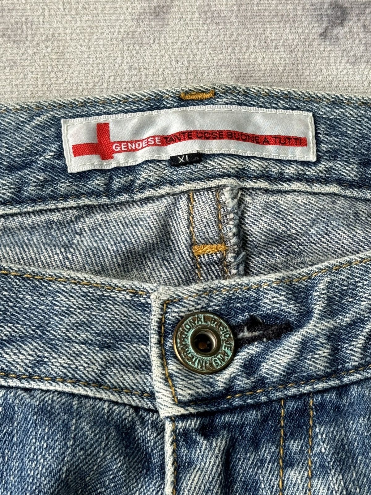 Japanese Brand × Tornado Mart × Vintage Vintage Geneose Super Flared Distressed Denim / GOA Style Size US 37 - 9 Thumbnail