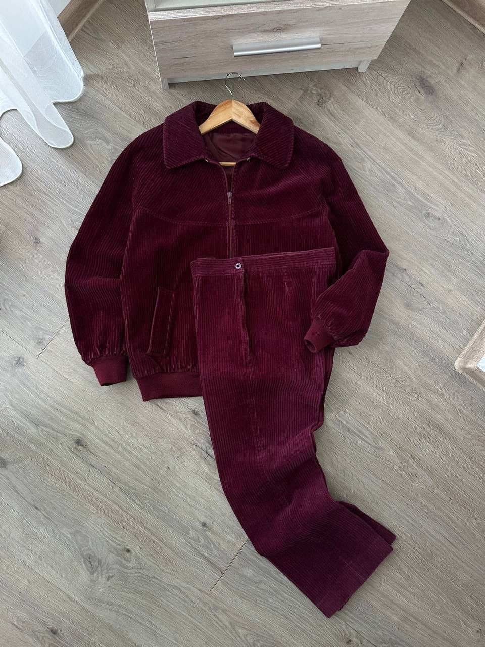 Japanese Brand × Vintage Vintage Switzerland TrackSuit Velvet Red Pants and Jacket Size M / US 6-8 / IT 42-44 - 1 Thumbnail