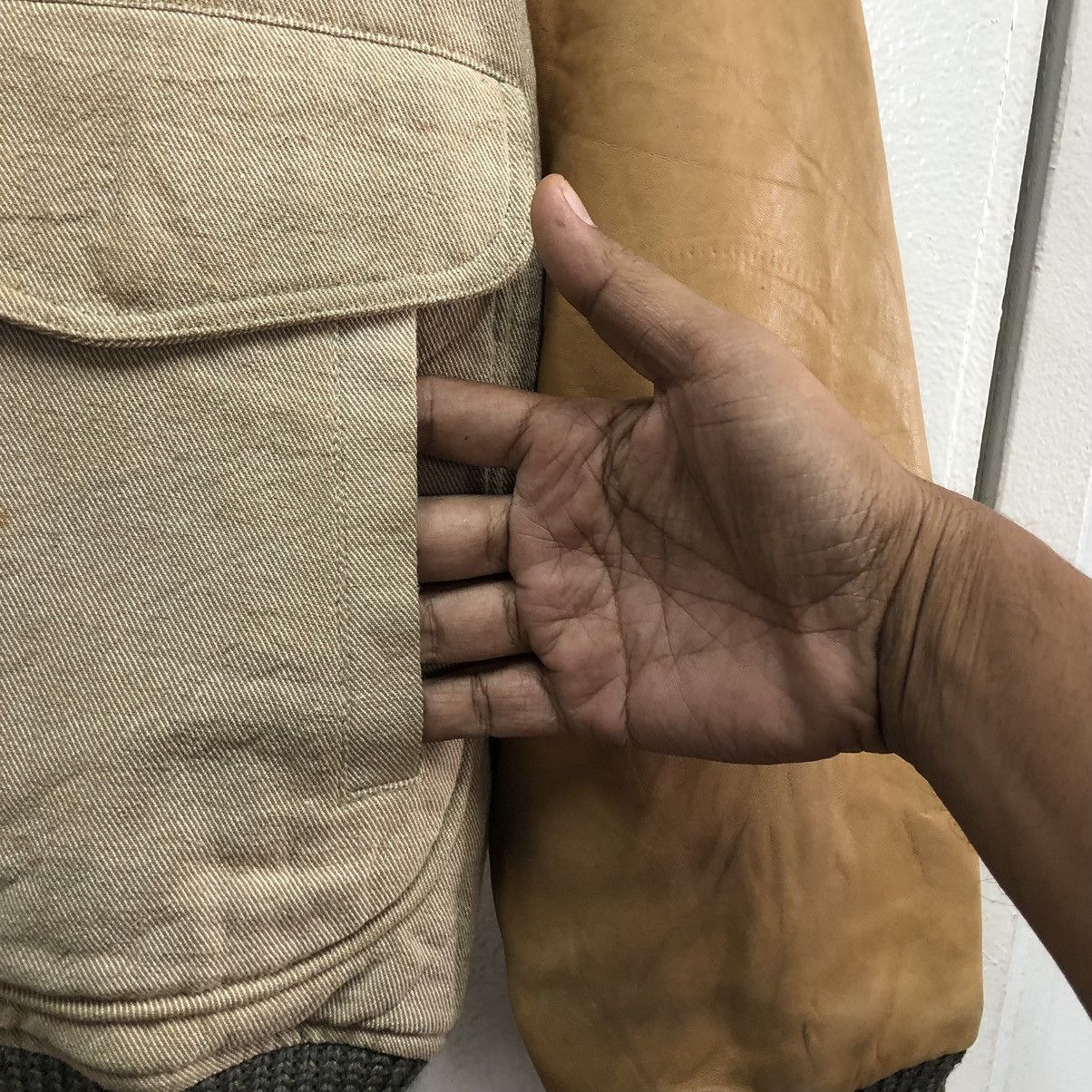 Vintage Vintage Scene Army/Navy Letterman Jacket Cowhide Leather Size US M / EU 48-50 / 2 - 6 Thumbnail