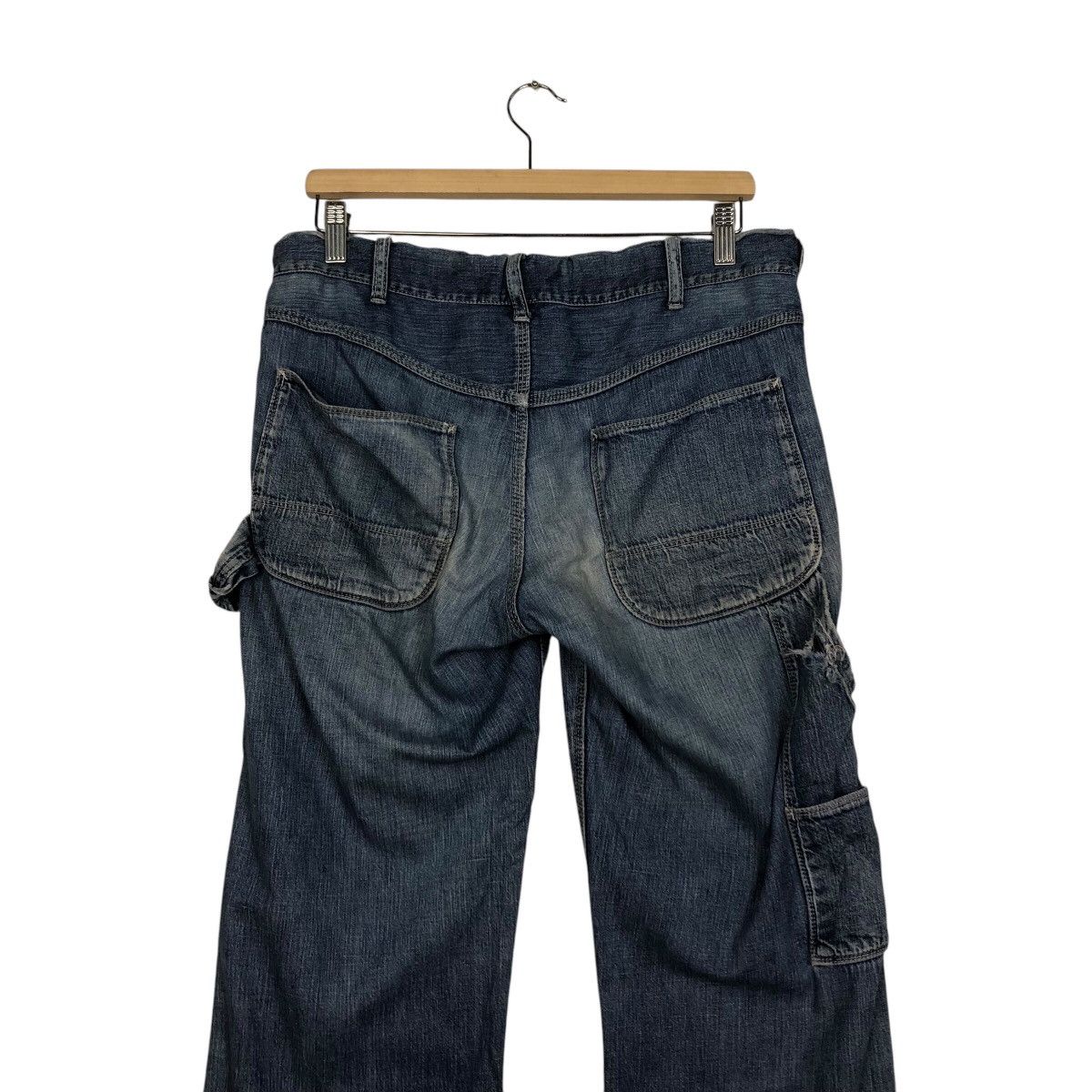 Japanese Brand × Vintage 📌Vintage Carpenter Denim Pants Worker Denim & Dungaree 92's Size US 32 / EU 48 - 10 Thumbnail