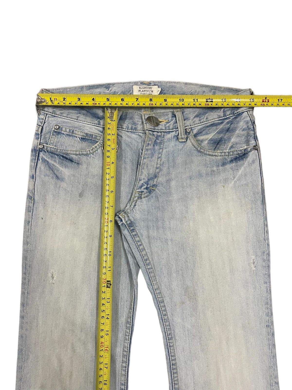 Japanese Brand Vintage Japanese Denim Womenswear Low Waisted Flare Jeans Size 30" / US 8 / IT 44 - 12 Thumbnail
