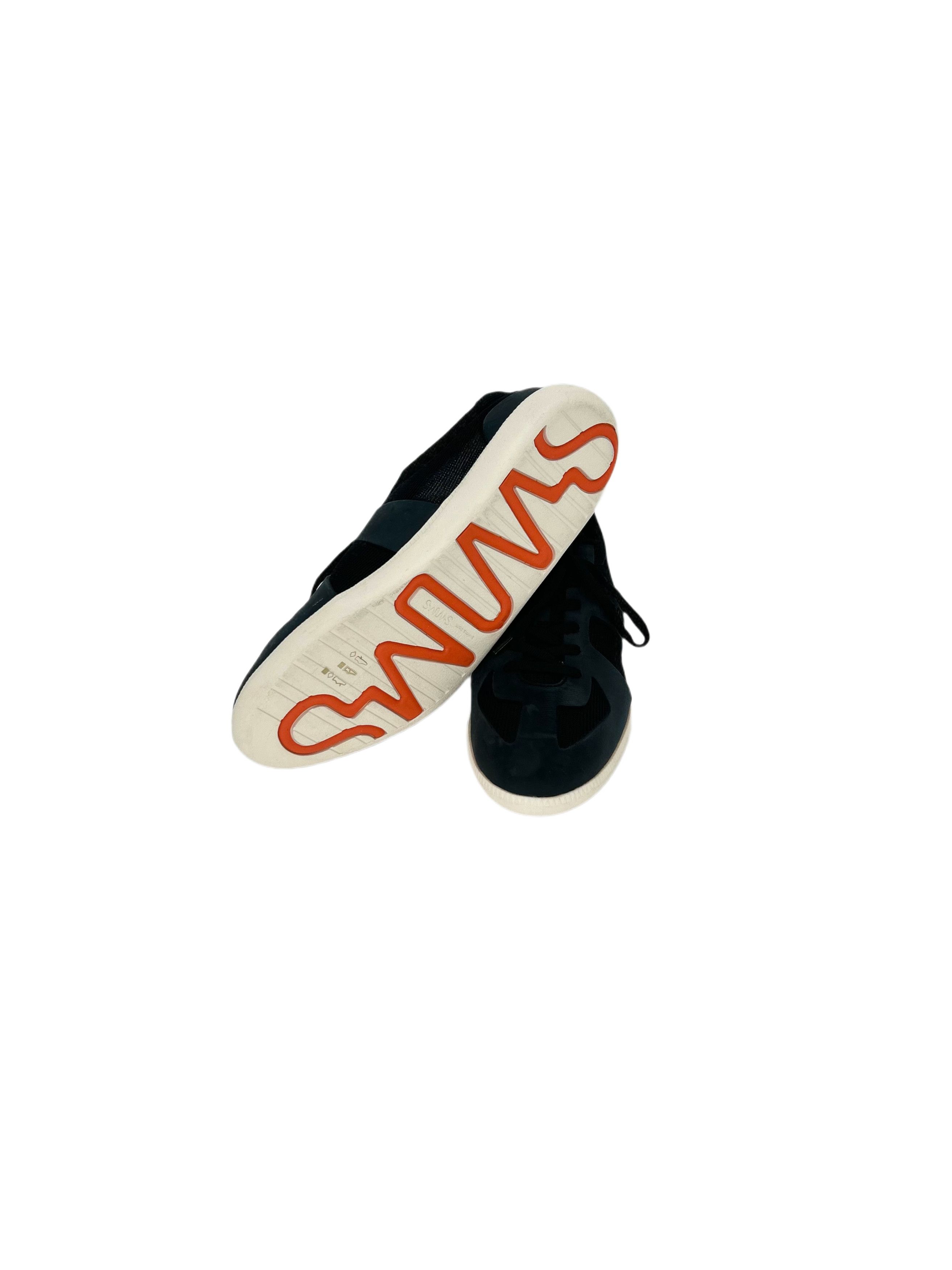 Swims Black Luca Mesh Low Trainers Sneakers Size US 8.5 / EU 41-42 - 6 Thumbnail