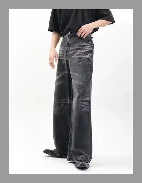 Jean Vintage Style Black Baggy jeans Size US 30 / EU 46 - 7 Thumbnail