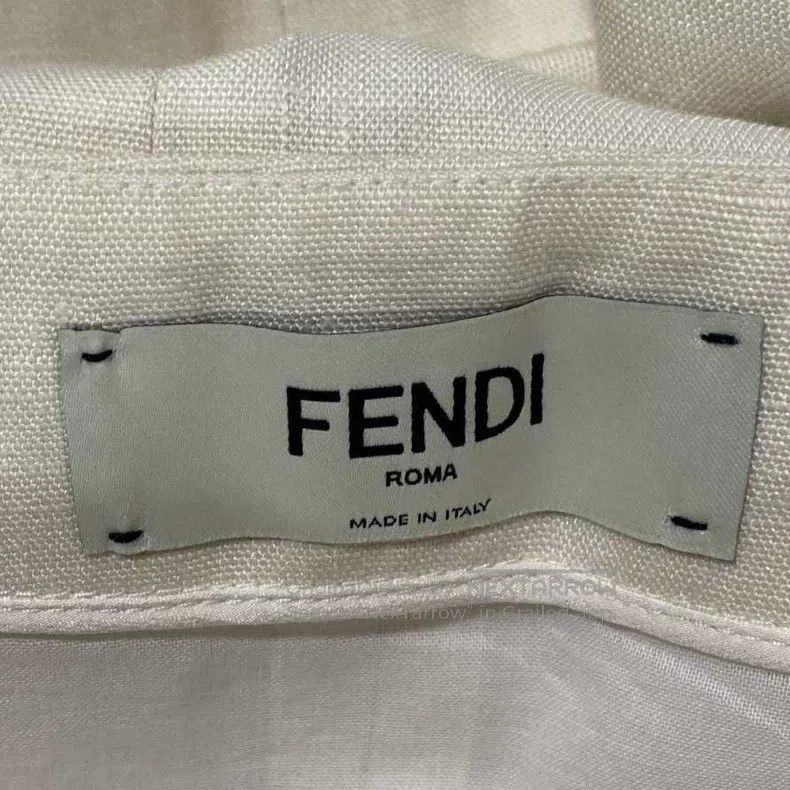 Fendi Fendi Beige linen long skirt Size 26" / US 2 / IT 38 - 4 Thumbnail