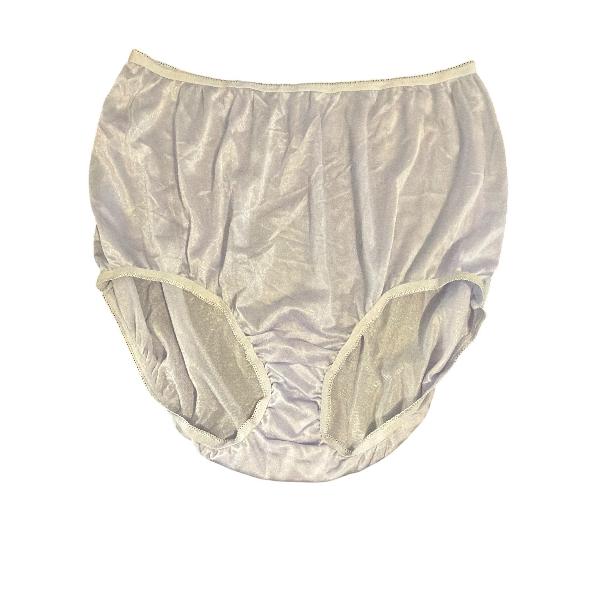 Other Vintage 2 Pair Underscore Nylon Full Brief Panties Lavender Size ONE SIZE - 4 Thumbnail