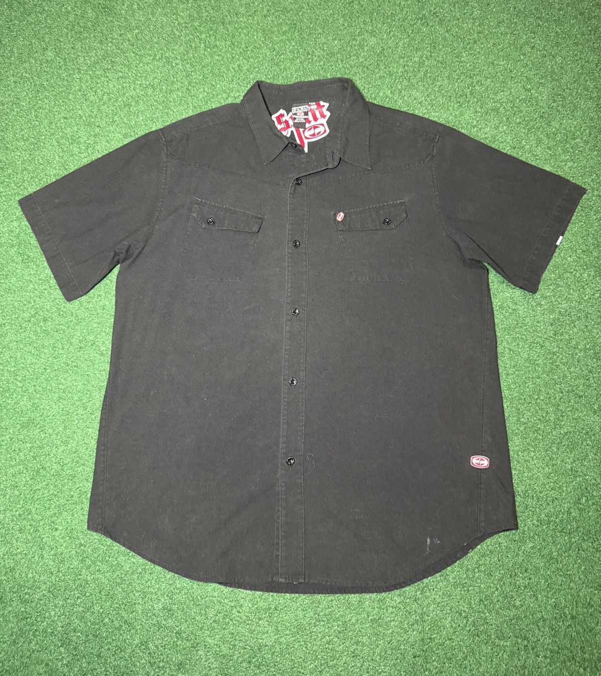 Split Split Vintage Button Up Skater Grunge XXL 90s Y2K Shirt Size US XXL / EU 58 / 5 - 1 Thumbnail