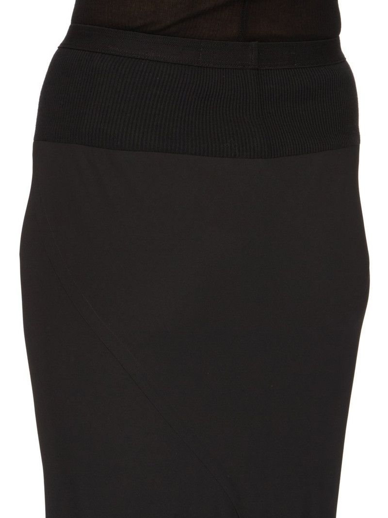 Rick Owens o1y0126 Midi Skirt in Dark Brown/Black Size 27" / US 4 / IT 40 - 5 Thumbnail