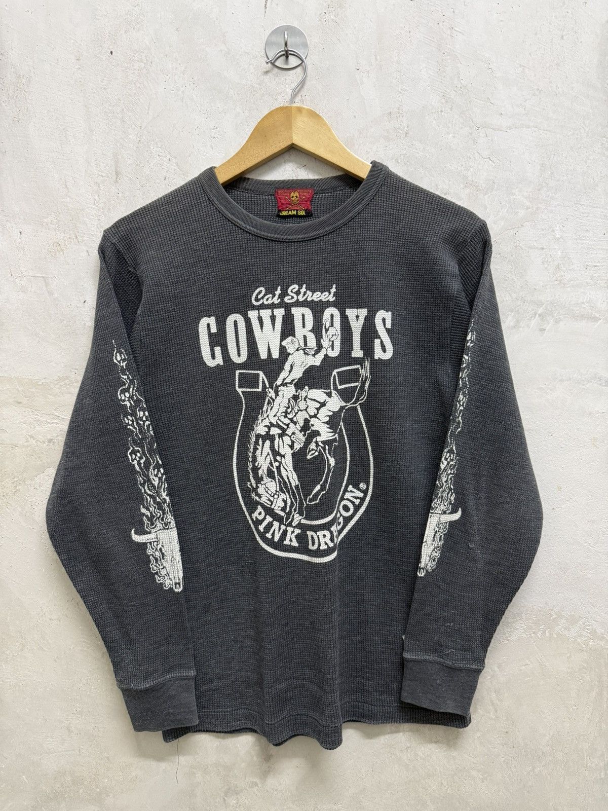 Japanese Brand Cream Soda inspired West Coast Choppers Thermal LS Tees Size US S / EU 44-46 / 1 - 1 Thumbnail