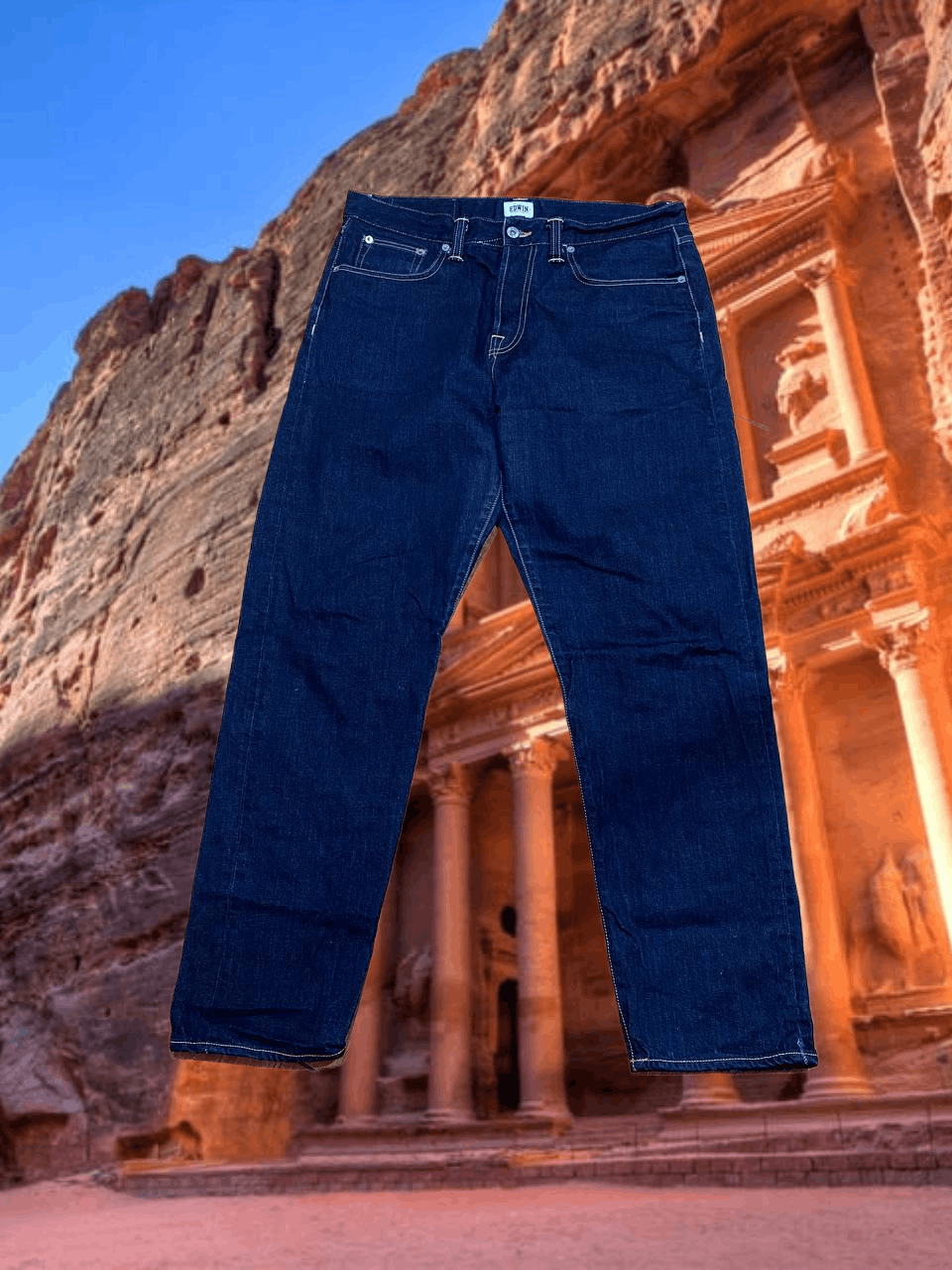 Edwin EDWIN blue jeans crazy Y2K vintage streetwear w34 Size US 34 / EU 50 - 1 Thumbnail