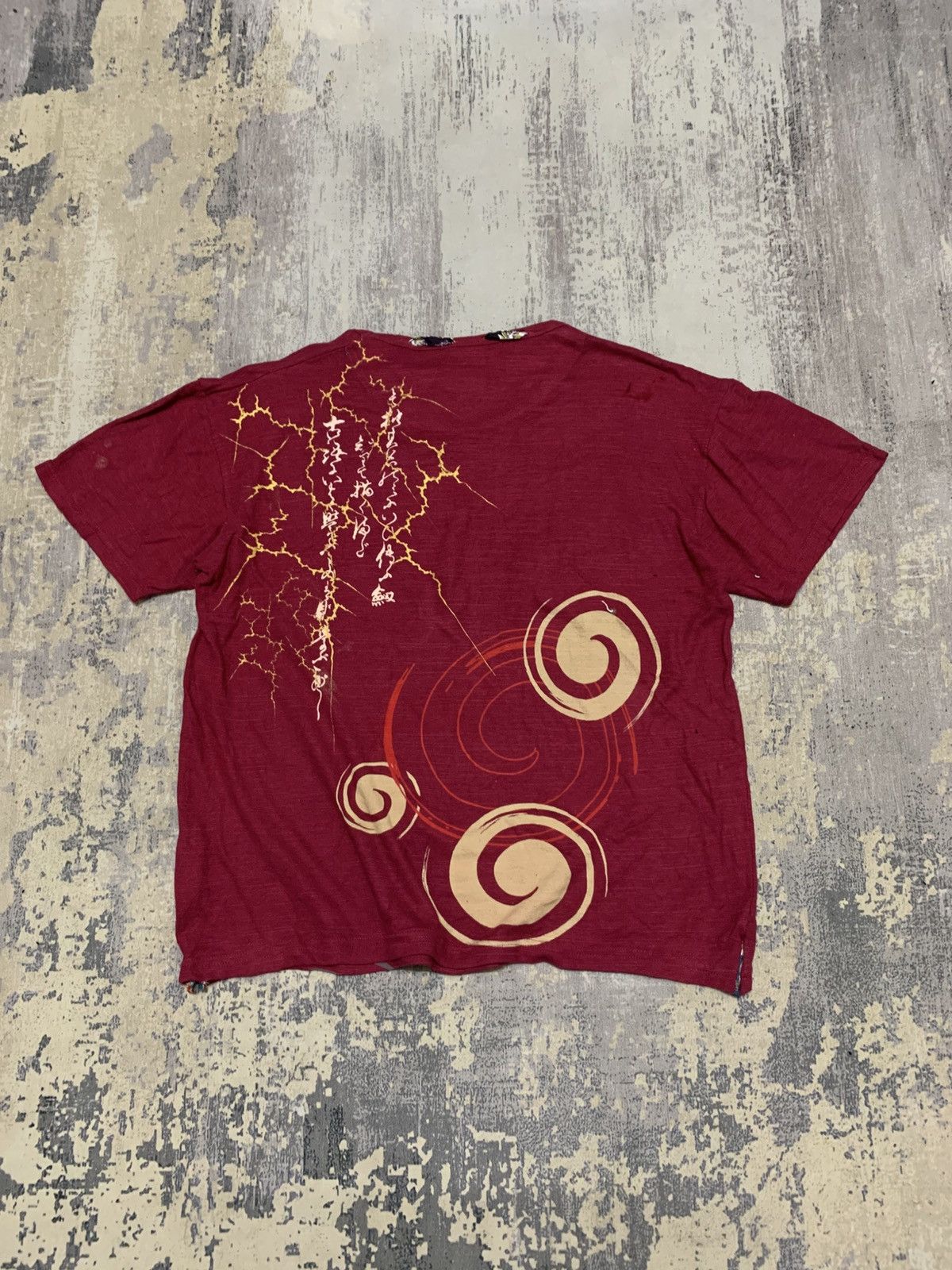 Karakuri Tamashii Vtg KARA KURI TAMASHI Sukajan Tshirt Oni Spirit Size US M / EU 48-50 / 2 - 5 Thumbnail