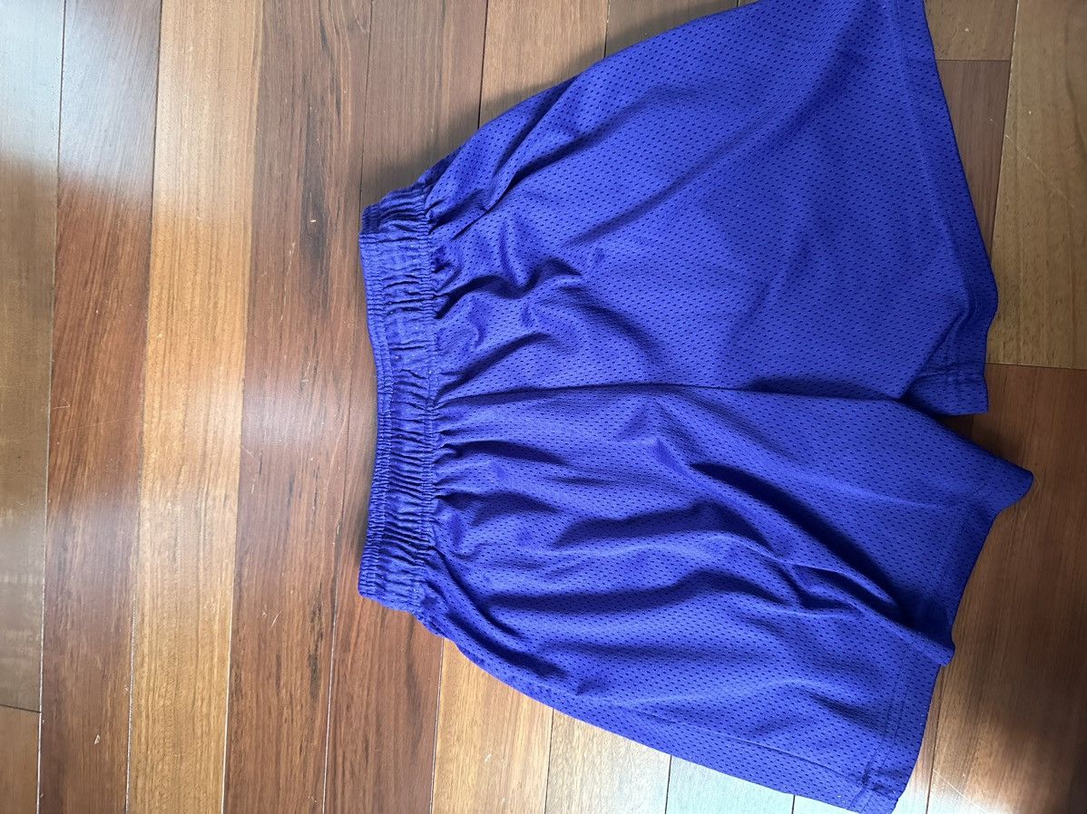 Eric Emanuel Mesh Shorts purple w black EE medium