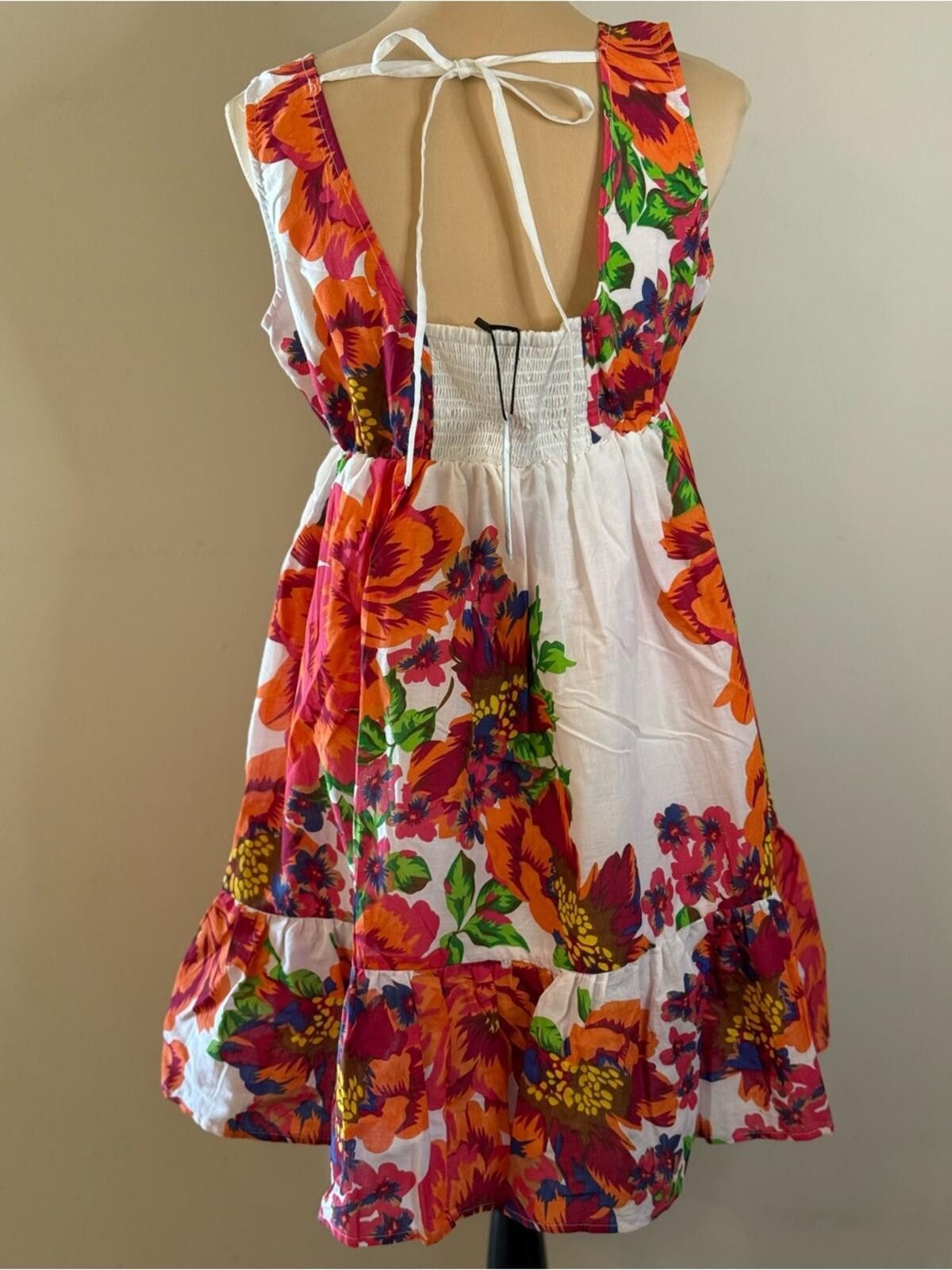 Other Sacred Threads floral sleeveless midi dress red white SZ S/M Size M / US 6-8 / IT 42-44 - 4 Thumbnail