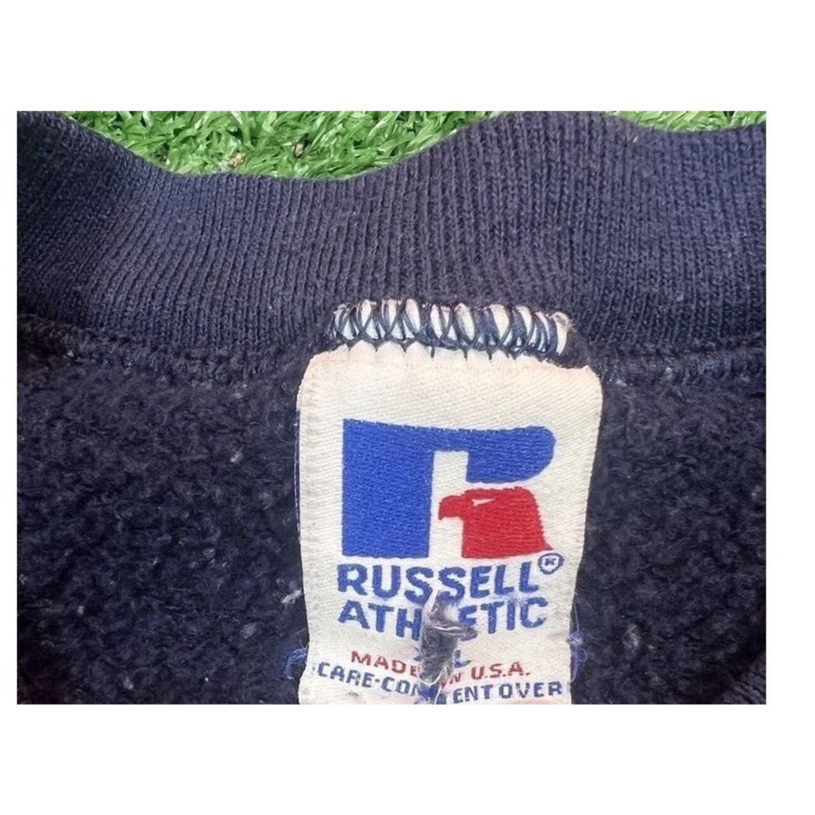 Russell Athletic Vintage Russell Athletic Blue Blank Plain Sweatshirt XL Size US XL / EU 56 / 4 - 5 Thumbnail