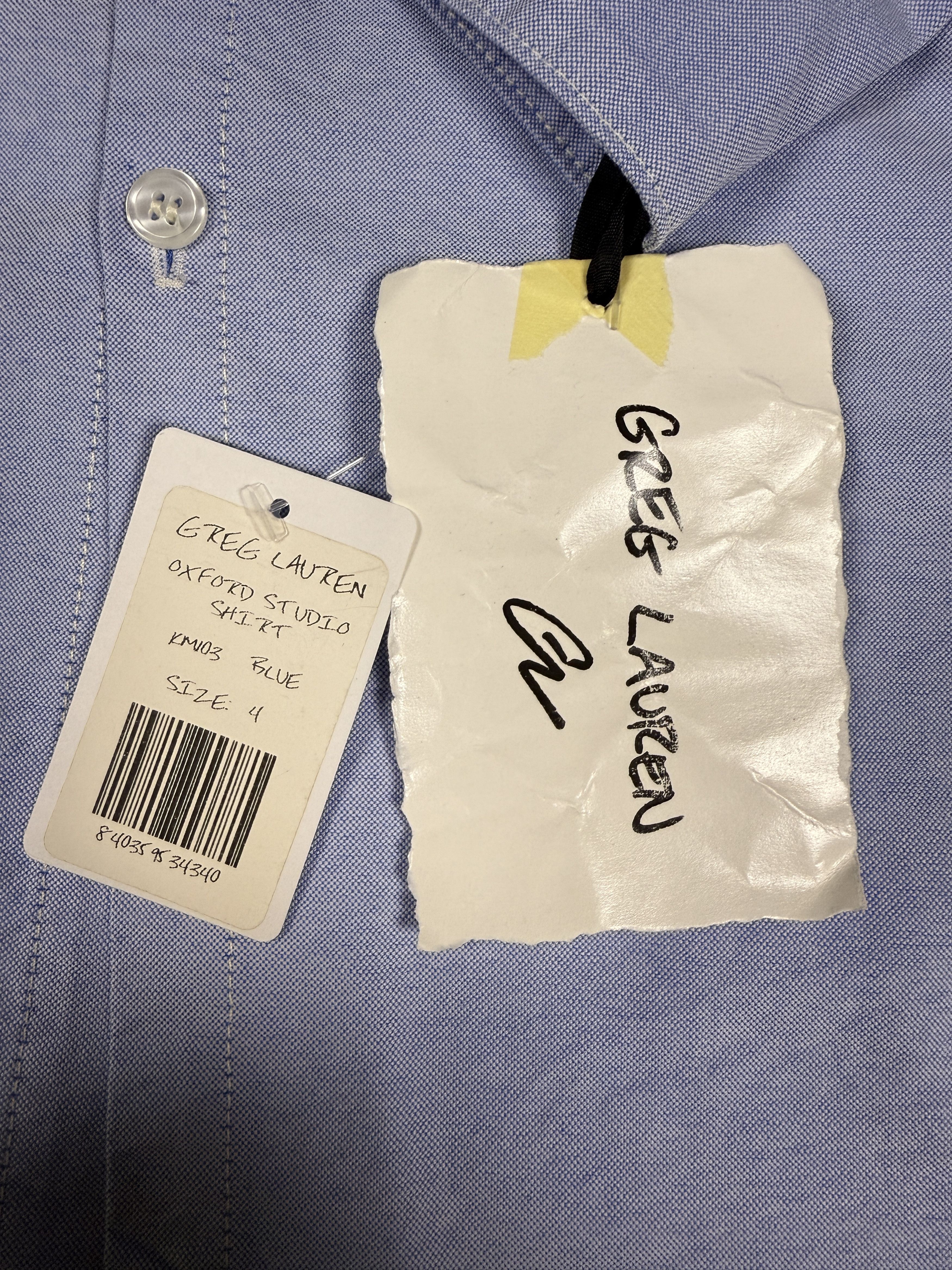 Greg Lauren $625 Greg Lauren Oxford Studio Shirt Size US XL / EU 56 / 4 - 10 Thumbnail