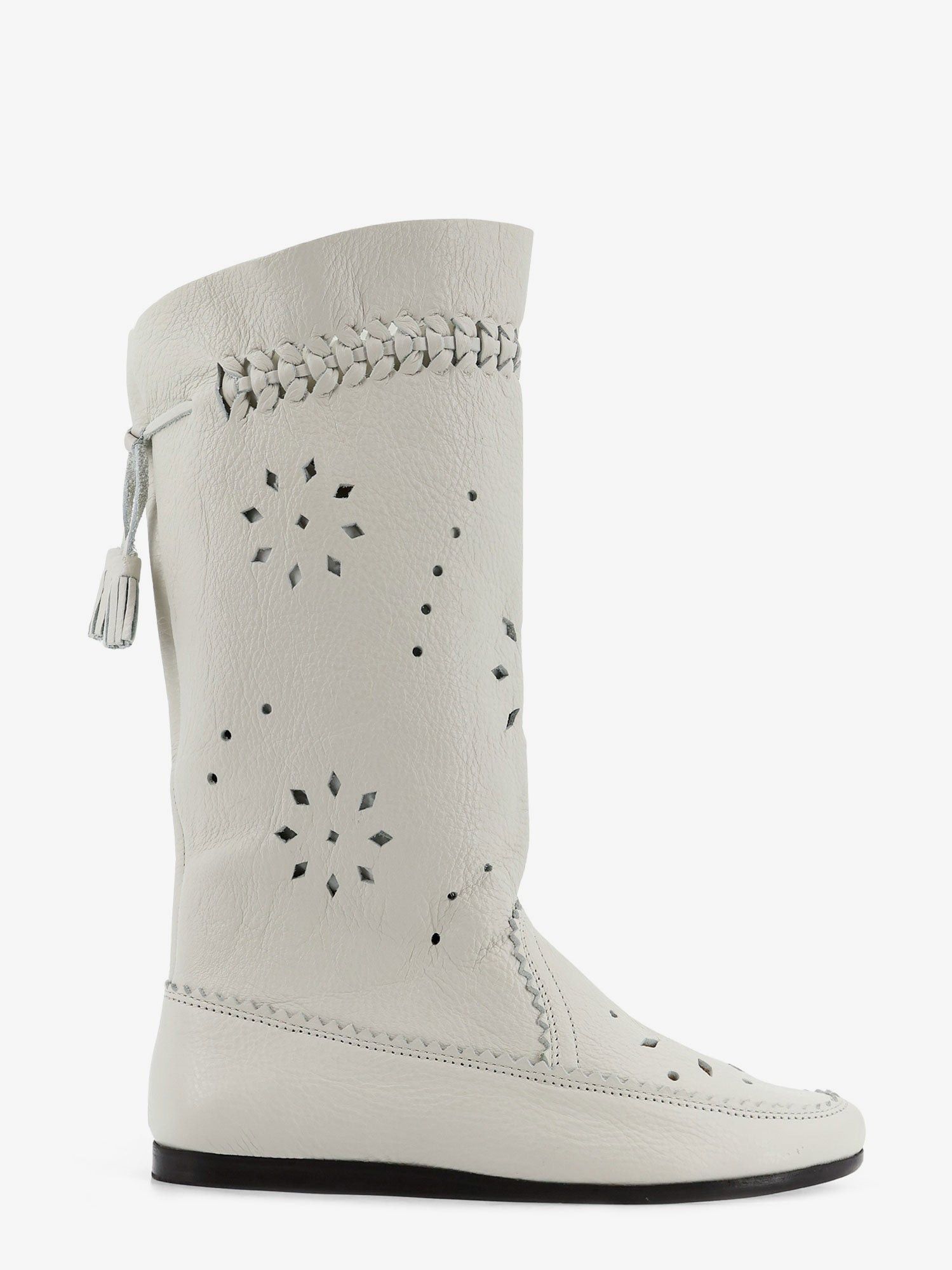 Isabel Marant Welky Leather Boots With Cut-Out Details Size US 6 / IT 36 - 1 Thumbnail