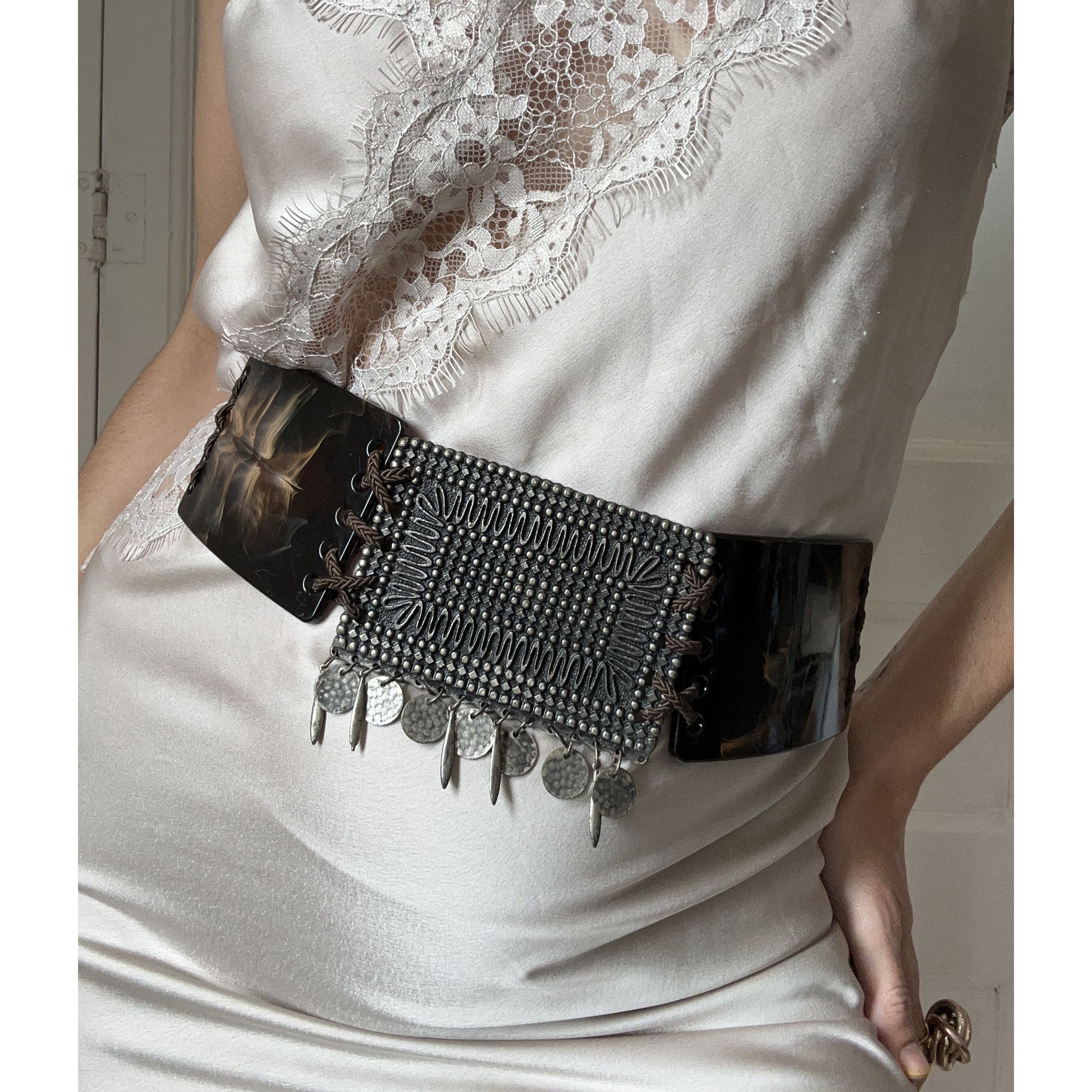 Vintage Vintage Y2K Boho Tribal Tie Belt Size ONE SIZE - 2 Thumbnail