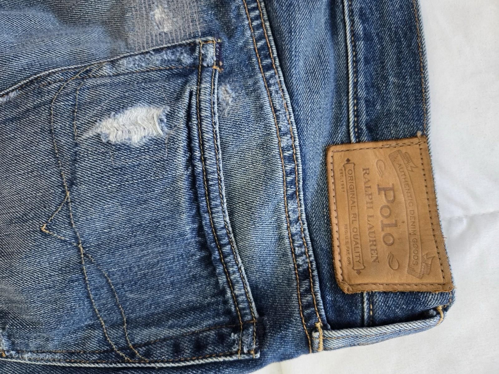 Polo Ralph Lauren Polo Ralph Lauren Aztec Slim Distressed Denim Jeans 31 X 30 Size US 31 - 9 Thumbnail