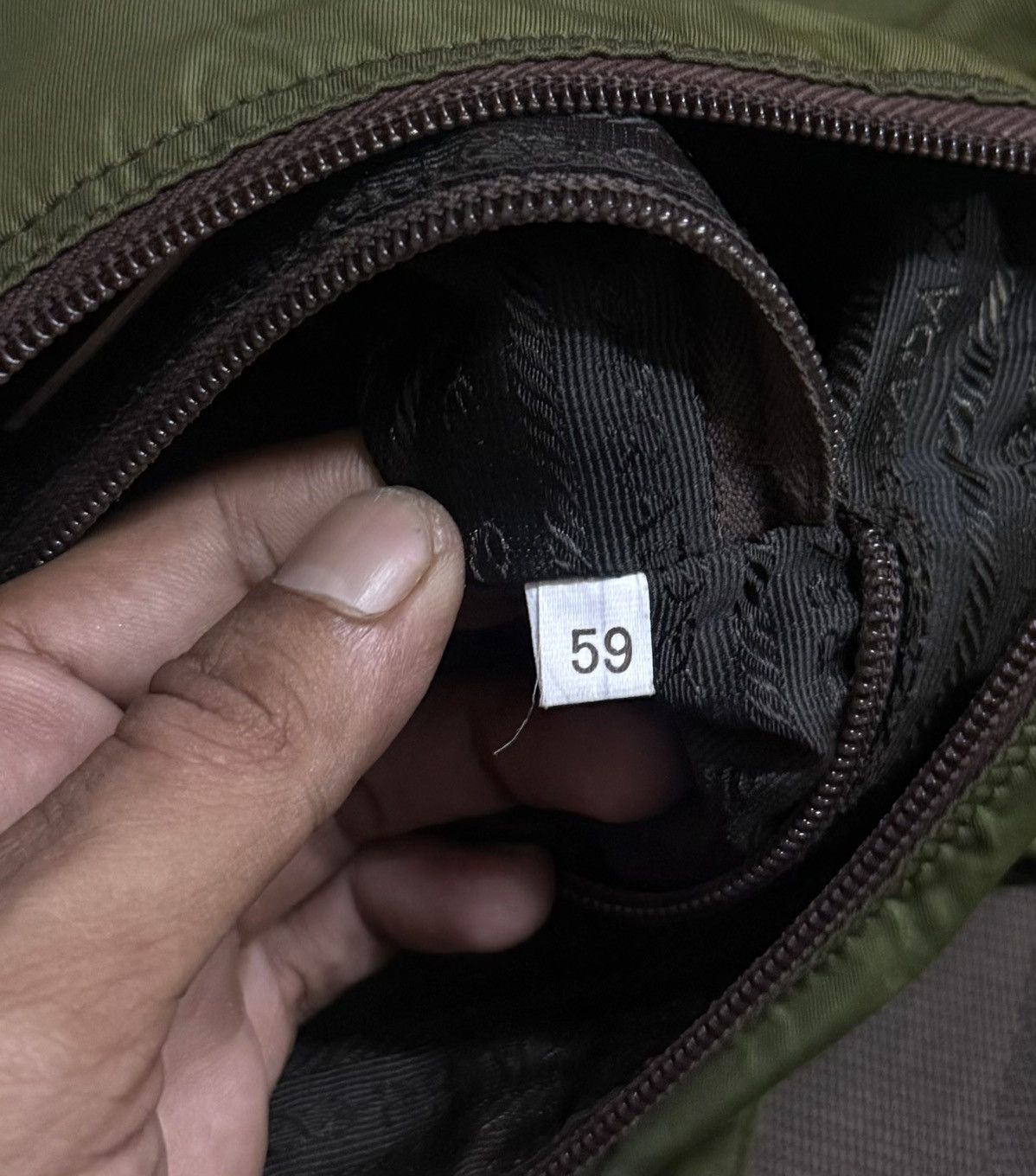 Prada Prada Nylon Messenger Bag Green Color Leather Size ONE SIZE - 9 Thumbnail