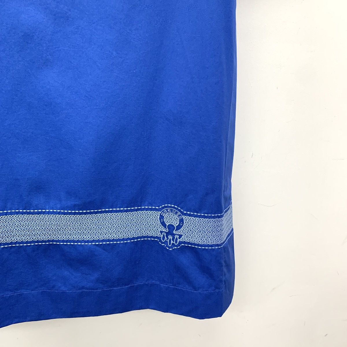 Hermes Hermes 2022 Blue Cotton Short Sleeve Dress K26WX Size XS / US 0-2 / IT 36-38 - 4 Thumbnail