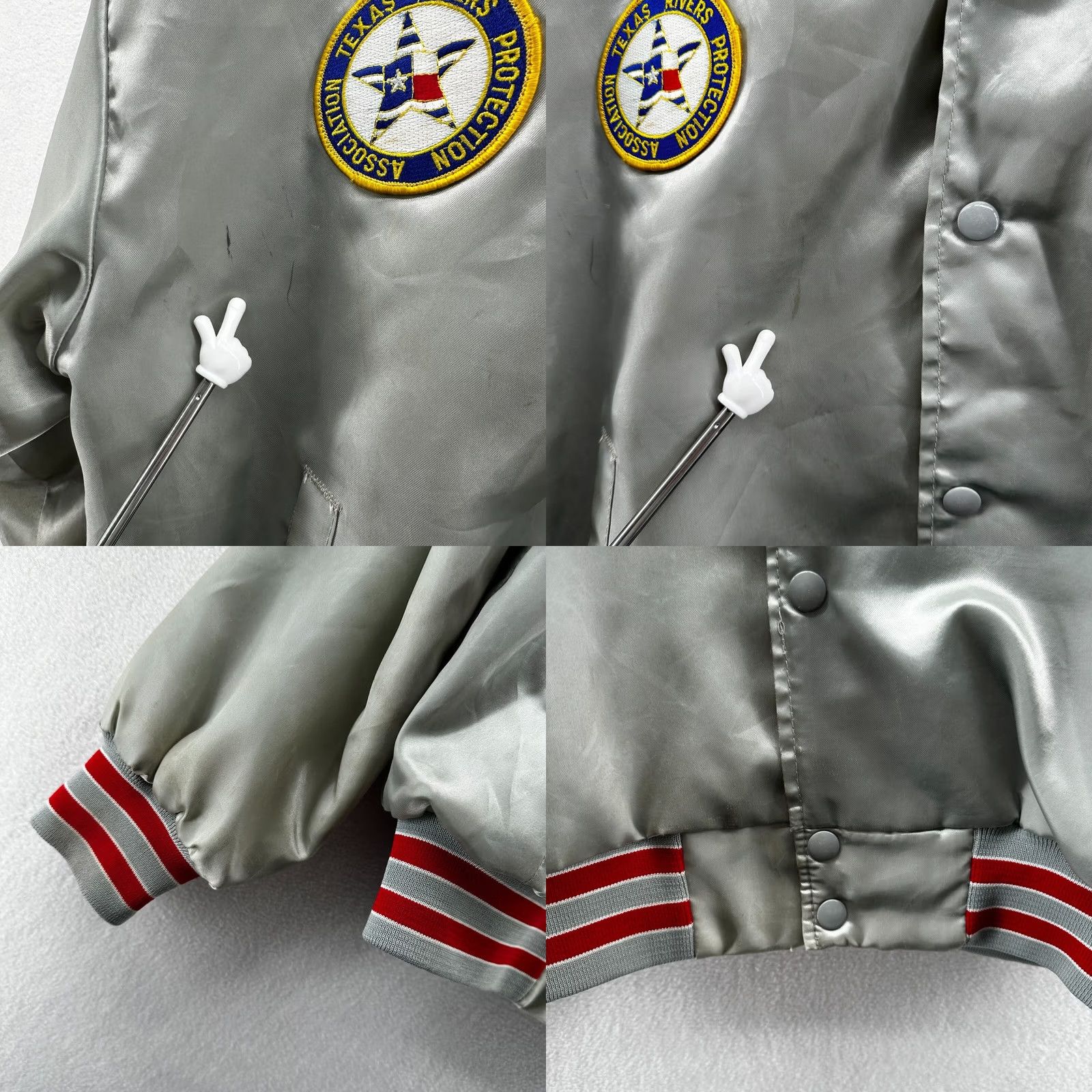 Vintage Swingster Bomber Jacket Gray Men's L Chest 46 in Snap Pockets Winter Sports Casual Travel Regular Size US L / EU 52-54 / 3 - 8 Thumbnail