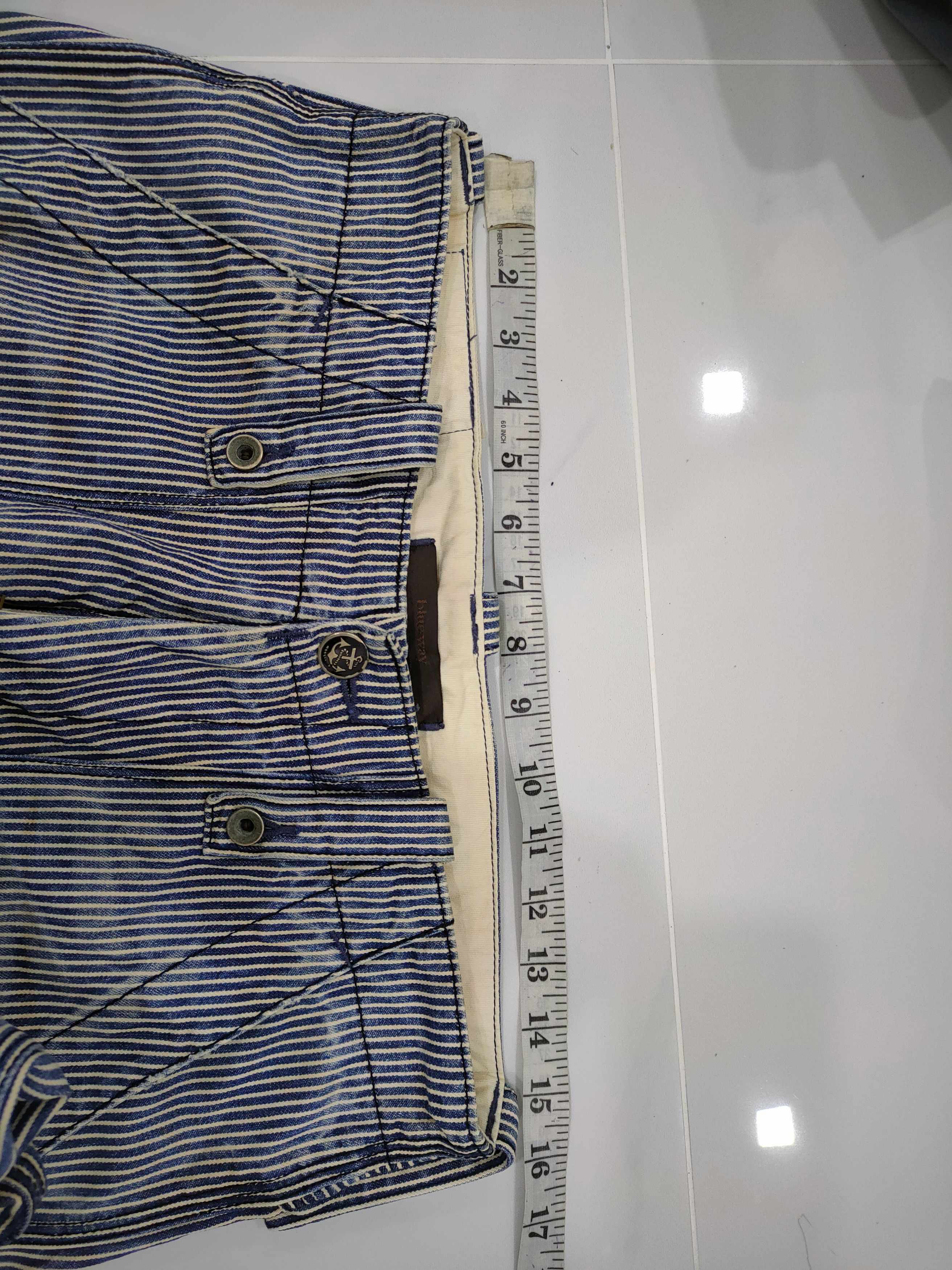 Solid and Striped VINTAGE MADE IN NIPPON FADED HICKORY STRIPE BUSH PANTS Size US 30 / EU 46 - 7 Thumbnail