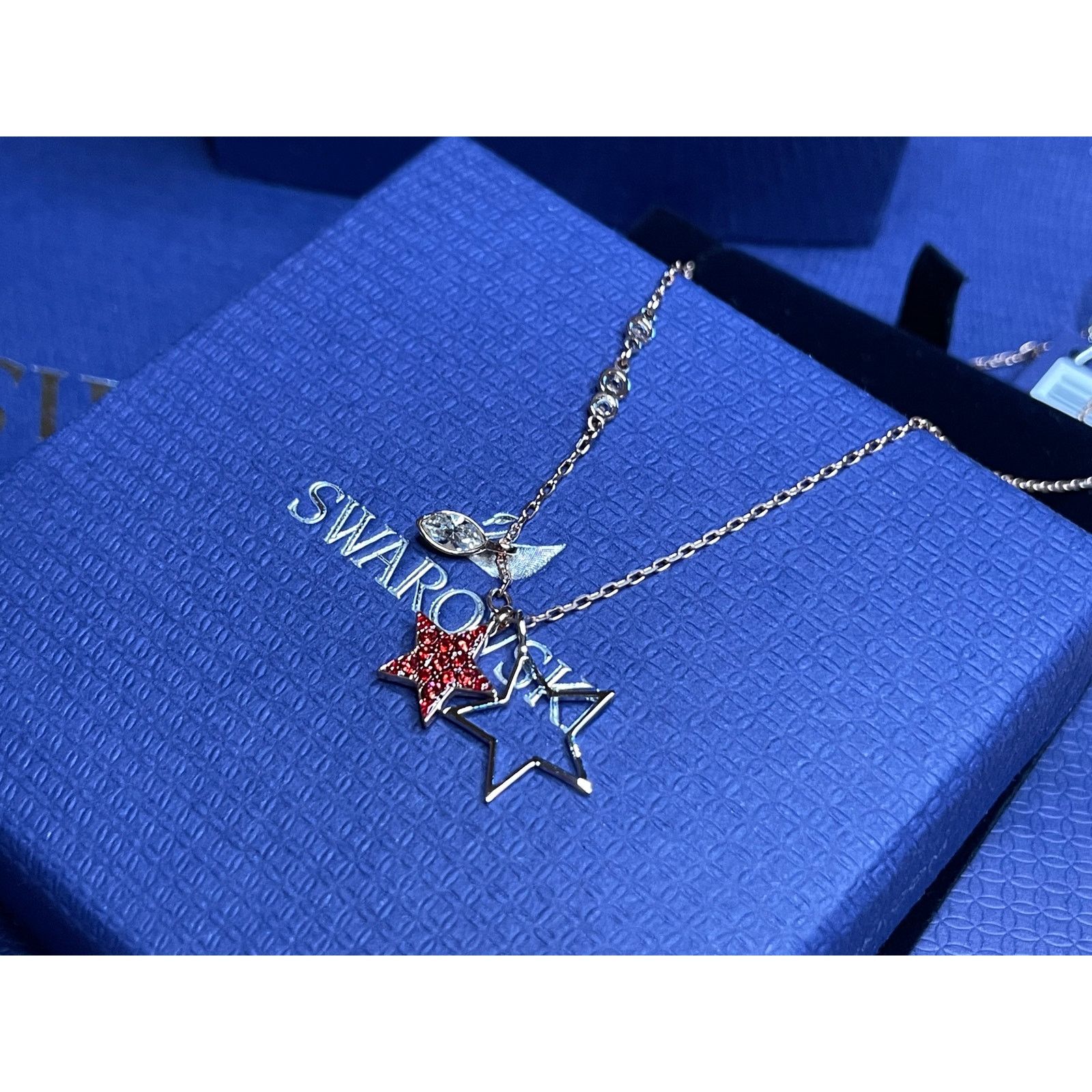 Swarovski Swarovski Duo Star Medium Pendant Necklace Size ONE SIZE - 3 Thumbnail
