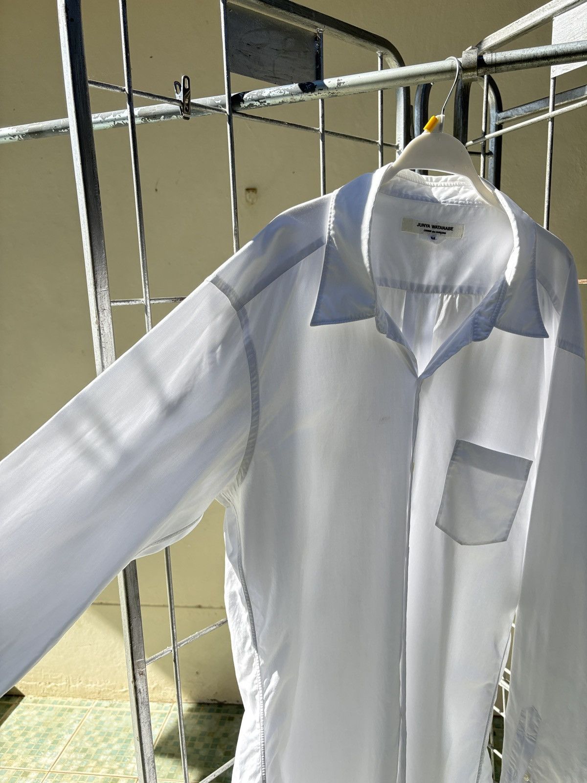 Junya Watanabe Junya Watanabe white oversized shirt dress vents at sleeves Size M / US 6-8 / IT 42-44 - 5 Thumbnail