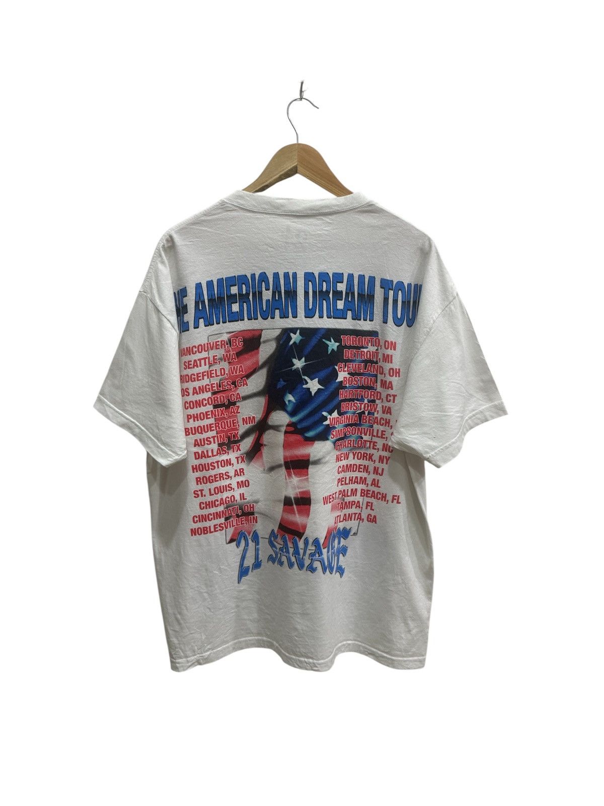 Rap Tees 21 Savage American Dream Tour Rap Tee Size US XL / EU 56 / 4 - 2 Thumbnail