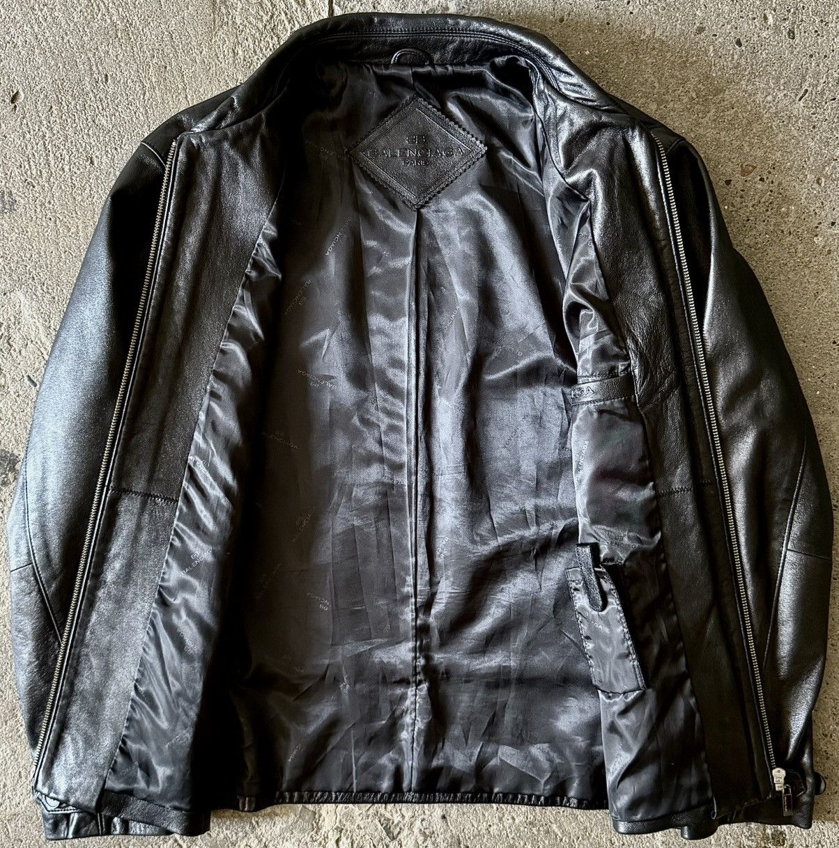 Balenciaga Balenciaga - 1997 -Nicolas Ghesquière -Zip Up Leather Jacket Size US L / EU 52-54 / 3 - 9 Thumbnail