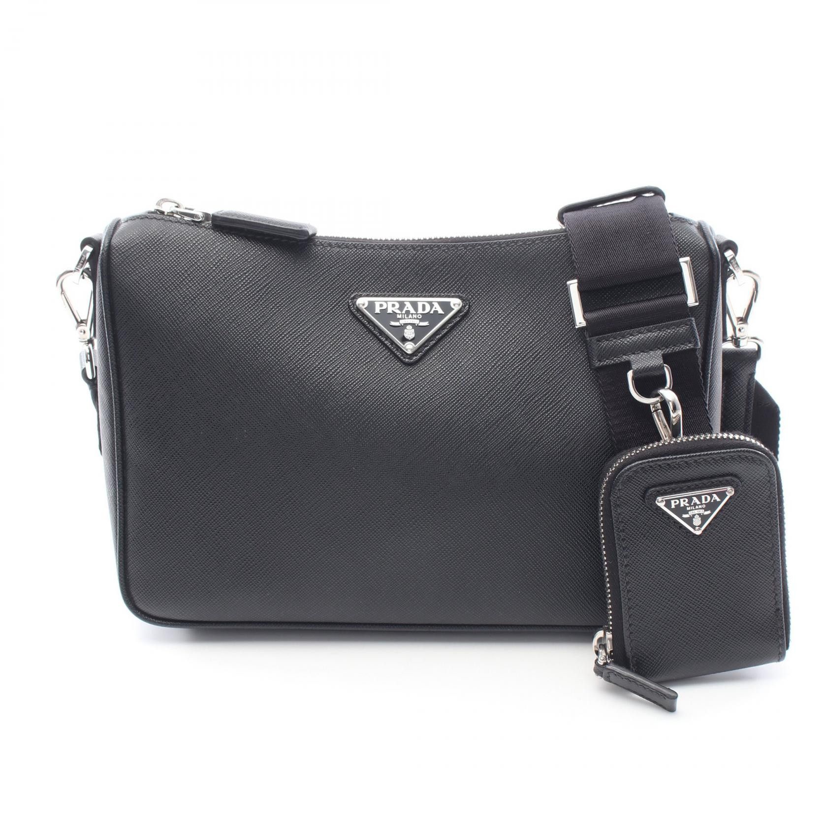 Prada Prada Prada SAFFIANO TRAVEL Shoulder Bag Leather Shoulder Bag 2VH113 DUTY FREE for USA Size ONE SIZE - 1 Thumbnail