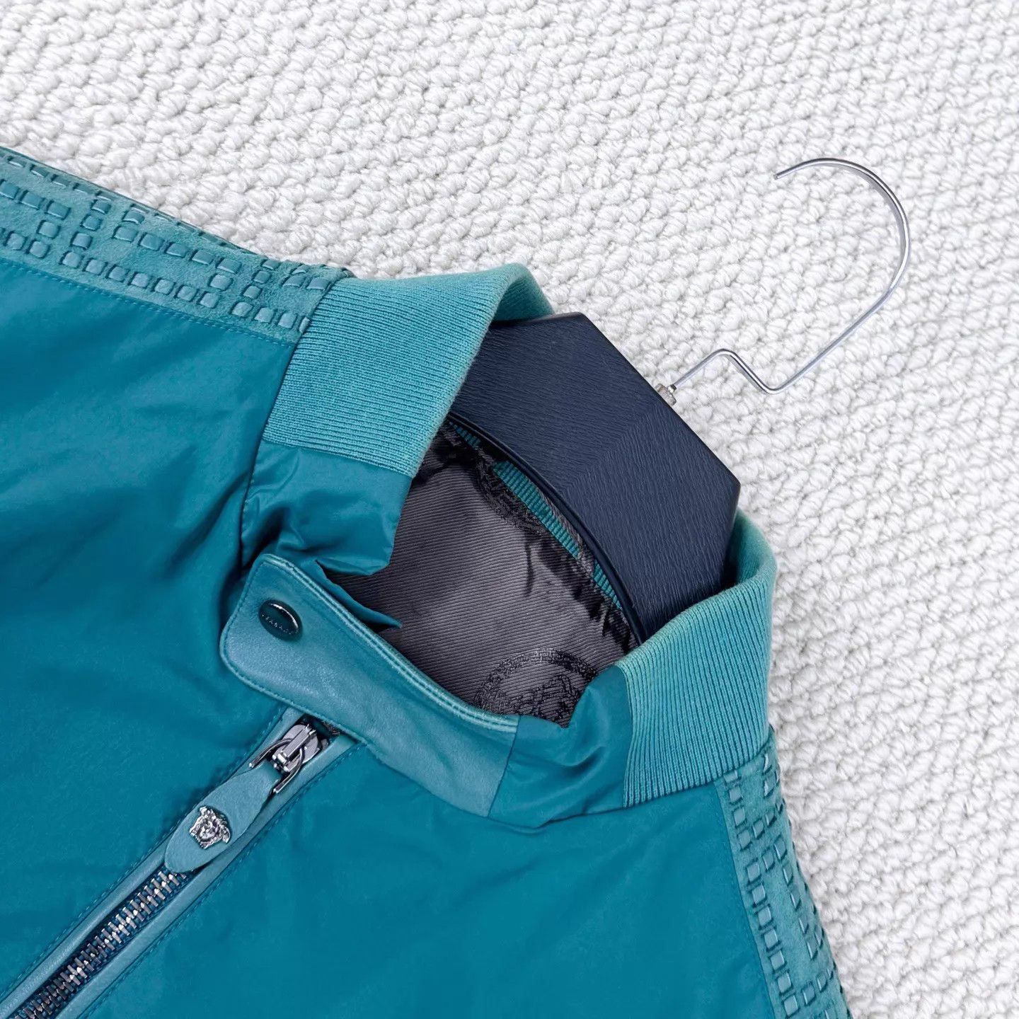 Versace Versace Lake Green Medusa Zip-Up Jacket 48 Size US M / EU 48-50 / 2 - 3 Thumbnail