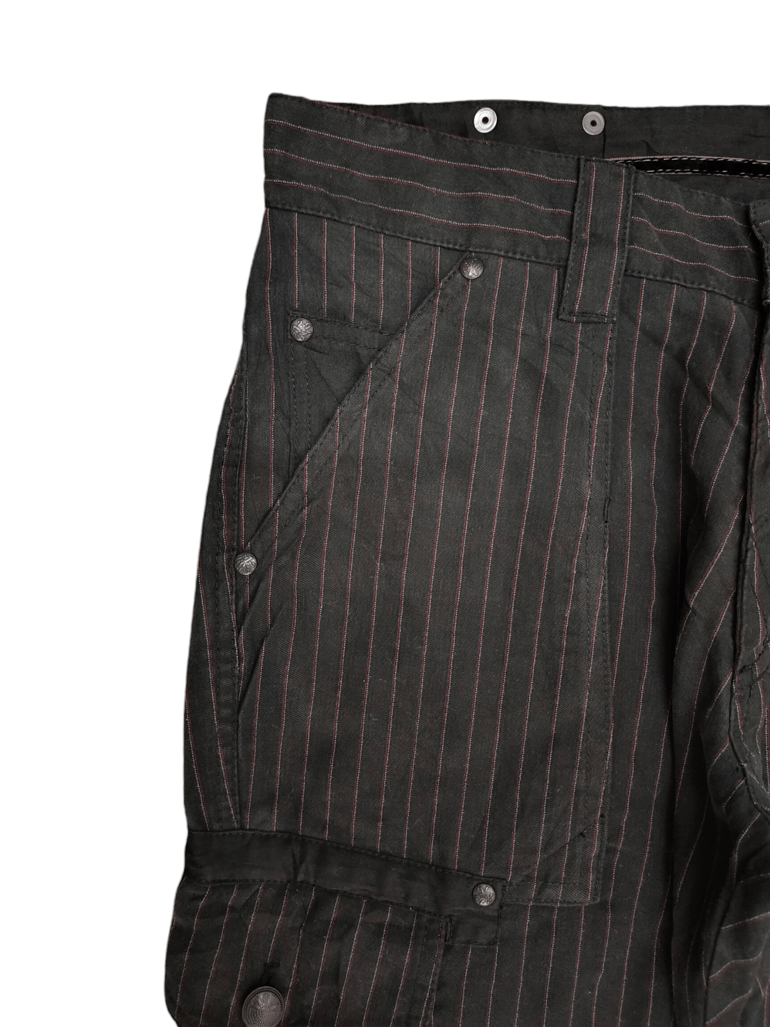 291295=Homme Vintage 291295=Homme Japan Pin Striped Cargo Pants Size US 31 - 4 Thumbnail