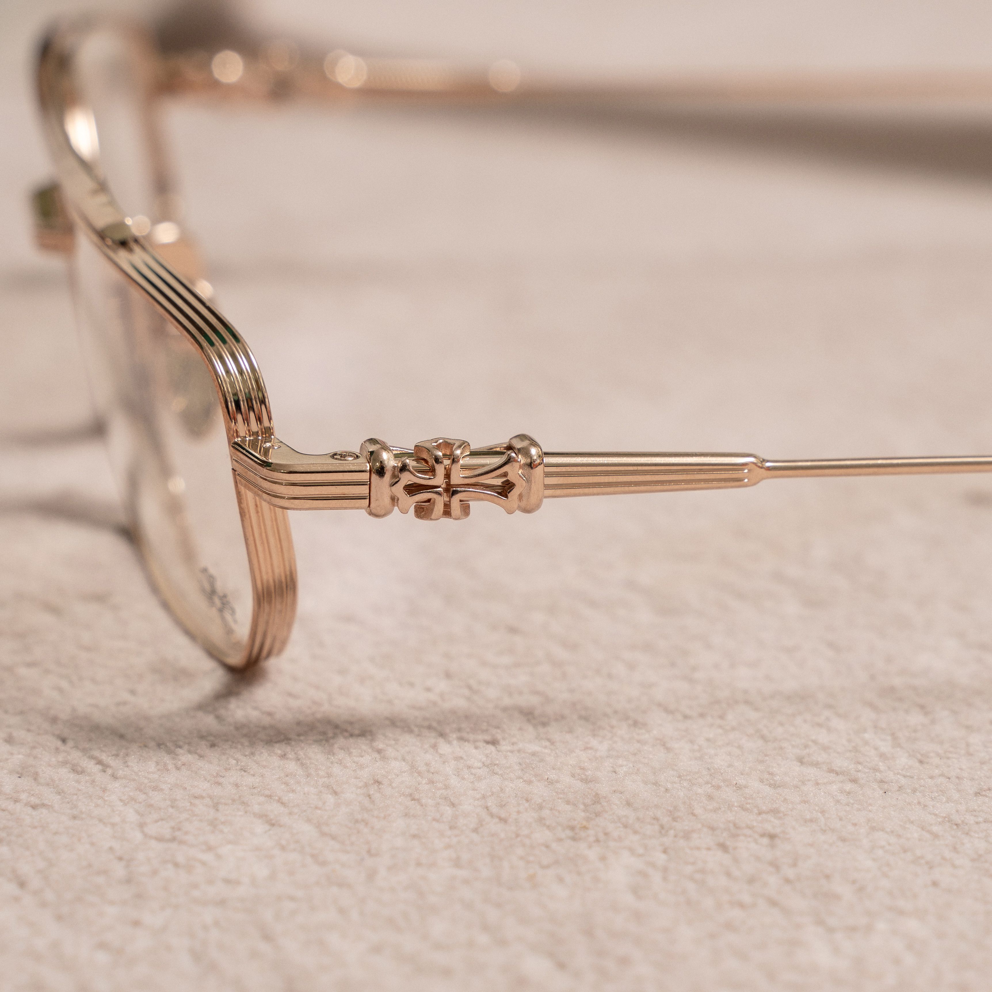 Chrome Hearts Chrome Hearts GUSHER Gold Plated Glasses Size ONE SIZE - 3 Thumbnail