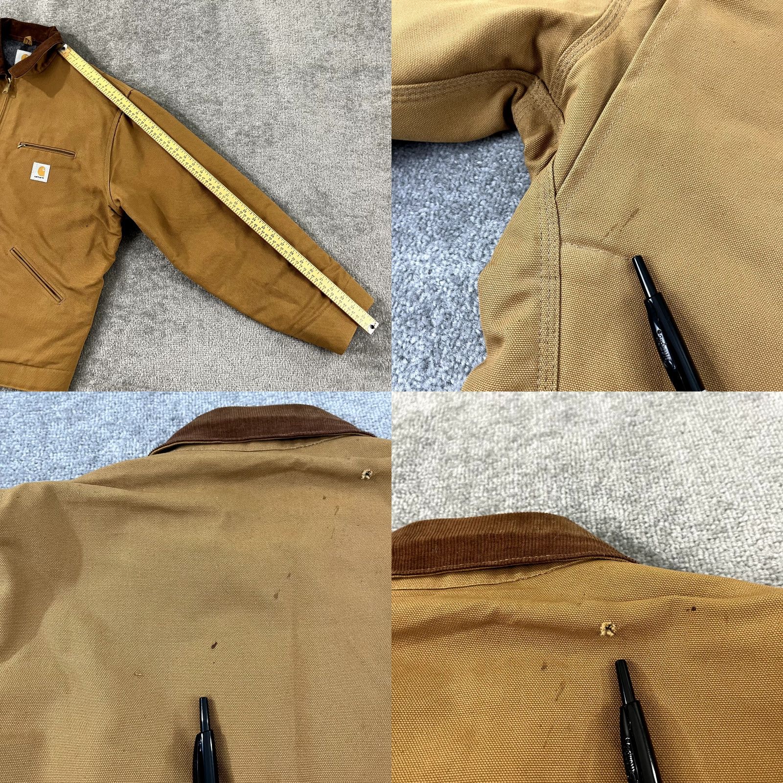 Carhartt VINTAGE Carhartt Jacket Mens 50 Tall Brown Detroit Blanket Lined USA Overcoat Long 90s Classic Workwear Mens Size US M / EU 48-50 / 2 - 8 Thumbnail