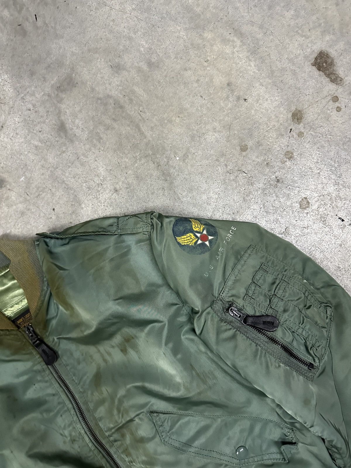 Alpha Industries × Vintage Vintage L-2B Alpha Industries Us Air Force Flight Jacket Size US M / EU 48-50 / 2 - 4 Thumbnail