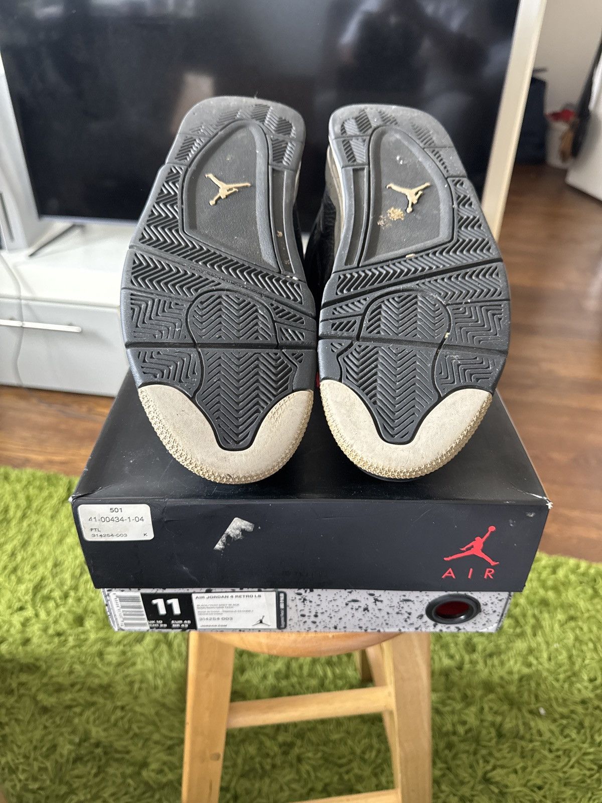 Jordan Brand × Nike Air Jordan 4 Retro LS "Oreo" (2015) Size US 11 / EU 44 - 5 Thumbnail