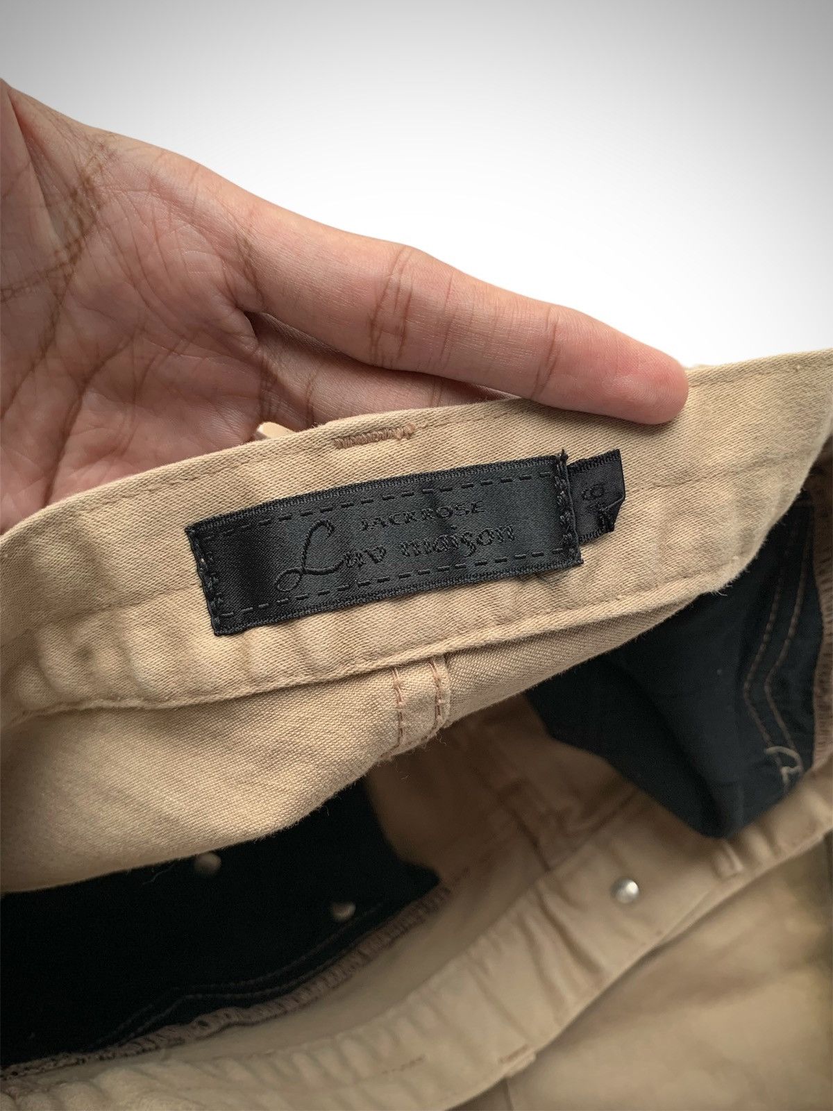 Japanese Brand Jackrose Half Waxed Slim Boot Cut Flared Pant Size US 32 / EU 48 - 3 Thumbnail
