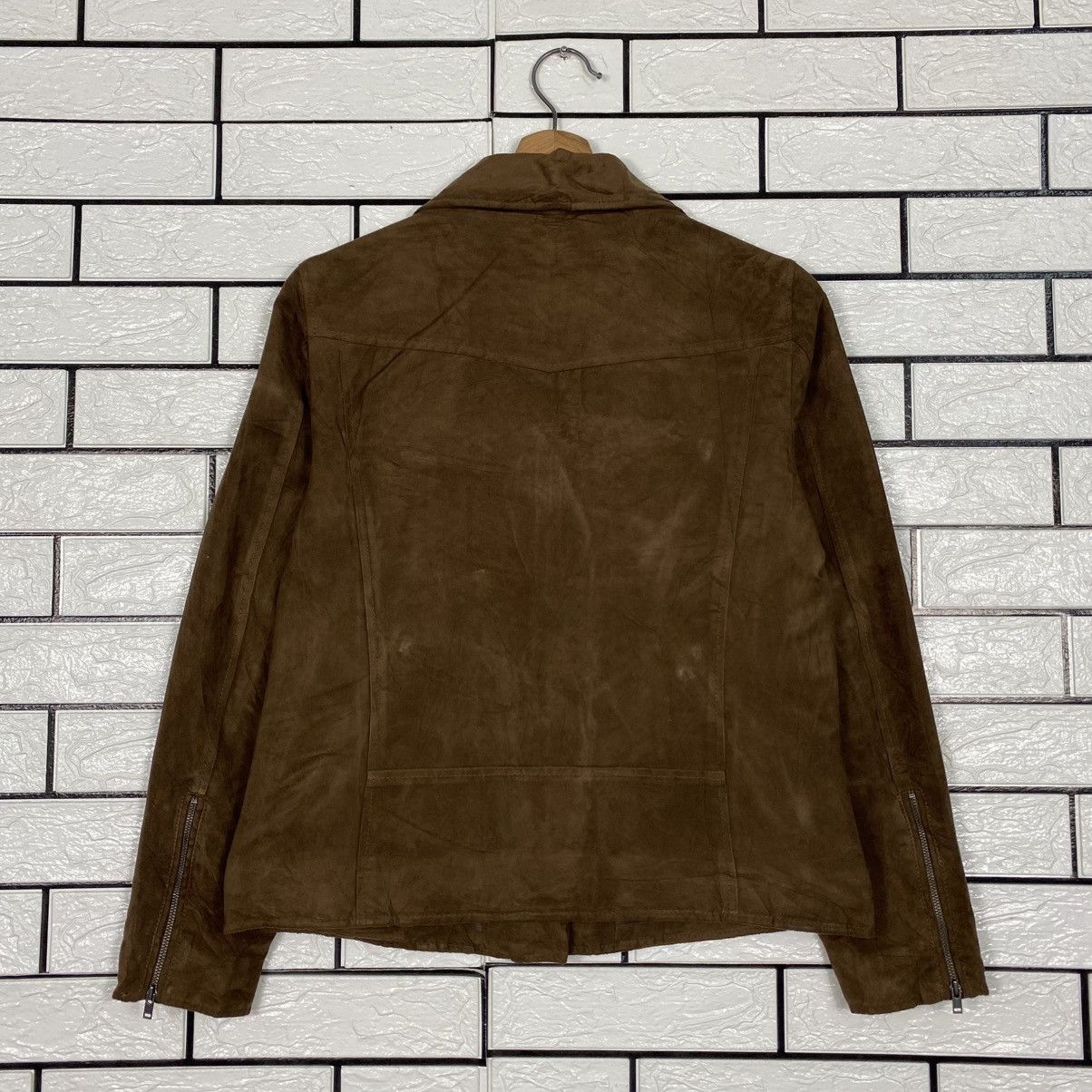 Japanese Brand 📌Biker Velvet Jacket Uniqlo Issey Miyake Double Collar Size US M / EU 48-50 / 2 - 9 Thumbnail
