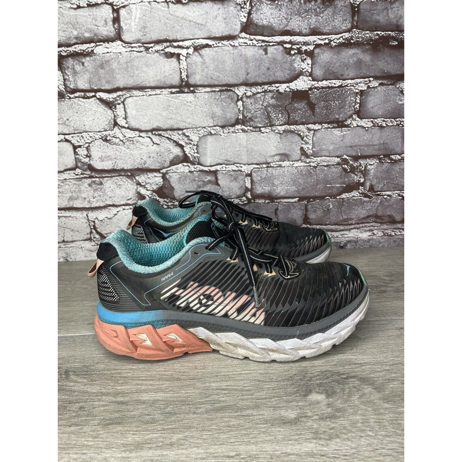 Hoka Hoka One One Arahi 1016259 BPAM Black Running Shoes Women’s Size US 8.5 / IT 38.5 - 14 Thumbnail