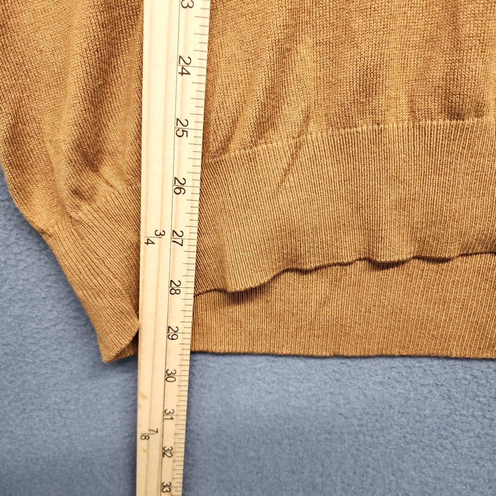 Vintage Paul Fredrick Sweater Vest Mens XL Brown Silk Cashmere Vest V-Neck Sleeveless Knit Slim Fit Mens Fall Winter Size US XL / EU 56 / 4 - 5 Thumbnail