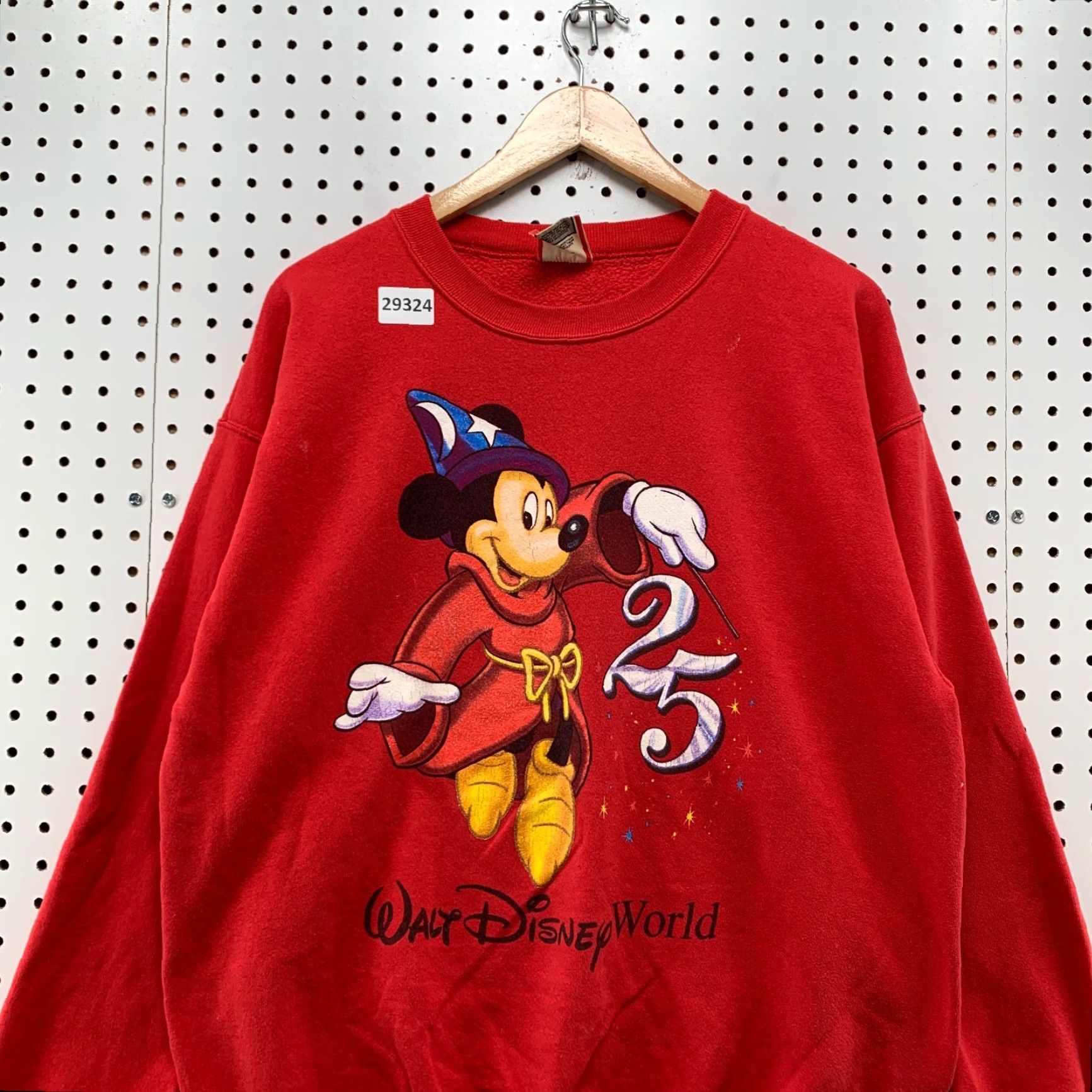 4SDESIGNS VINTAGE Mickey Designs Sweatshirt Crewneck Adult Large Red 90s Mickey Mouse USA 25th Theme Mens Size US L / EU 52-54 / 3 - 2 Thumbnail