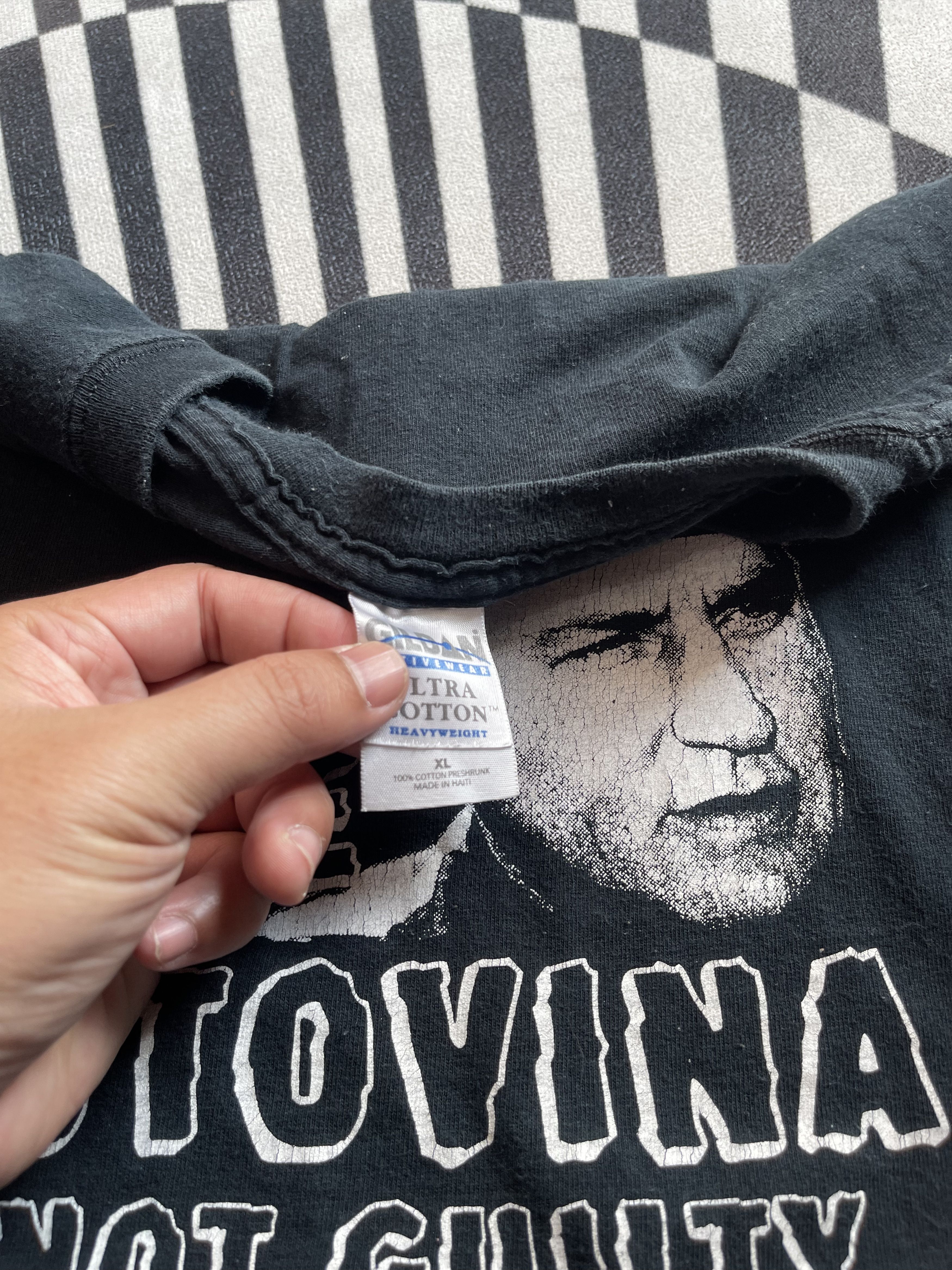 Vintage Vintage Ante Gotovina "Not Guilty" Graphic T-Shirt Size US XL / EU 56 / 4 - 4 Thumbnail