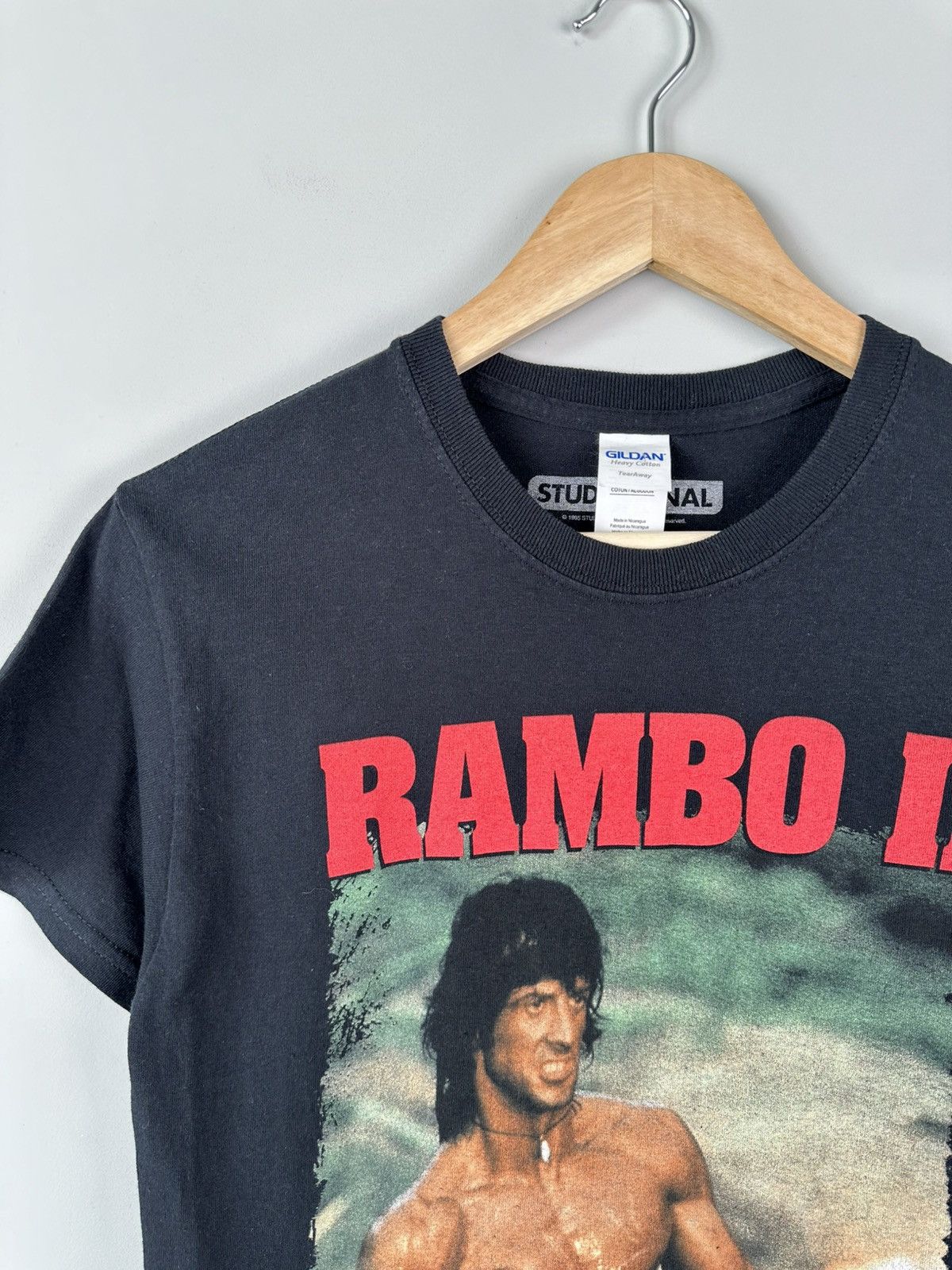 Band Tees × Vintage Vintage RAMBO Y2k Movie Box Logo Tee Size US S / EU 44-46 / 1 - 3 Thumbnail