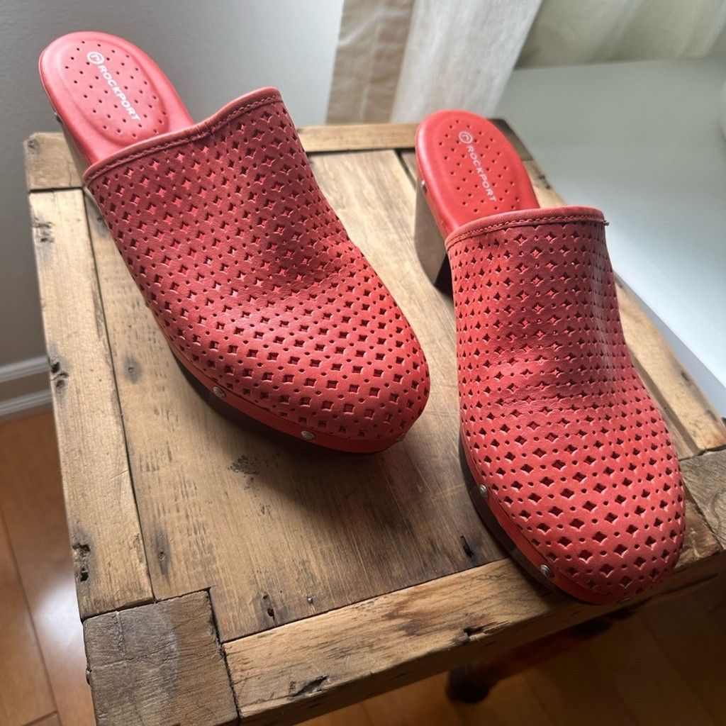 Rockport Rockport Adiprene Adidas Coral Leather Clogs Size US 8 / IT 38 - 5 Thumbnail