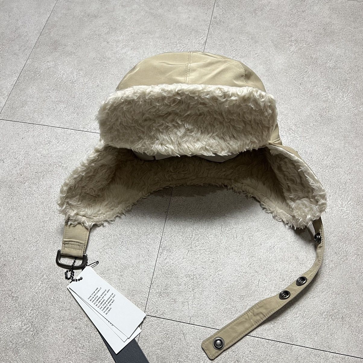image of Julius Ss22 Heavy Boa Flight Hat in Beige, Men's