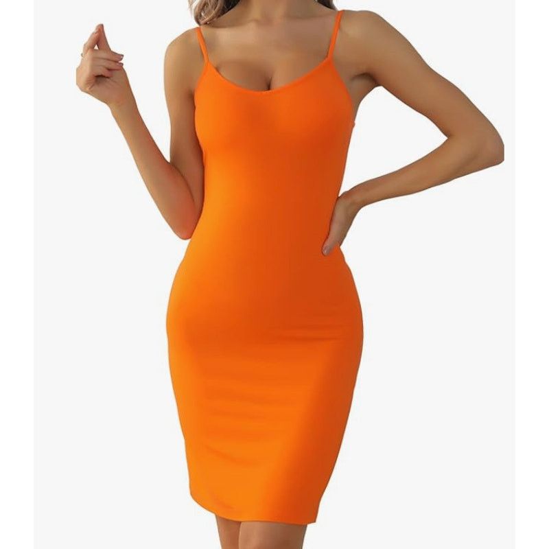 The Unbranded Brand Women's Adjustable Spaghetti Strap DressEXTRA SMALL Size XS / US 0-2 / IT 36-38 - 1 Thumbnail