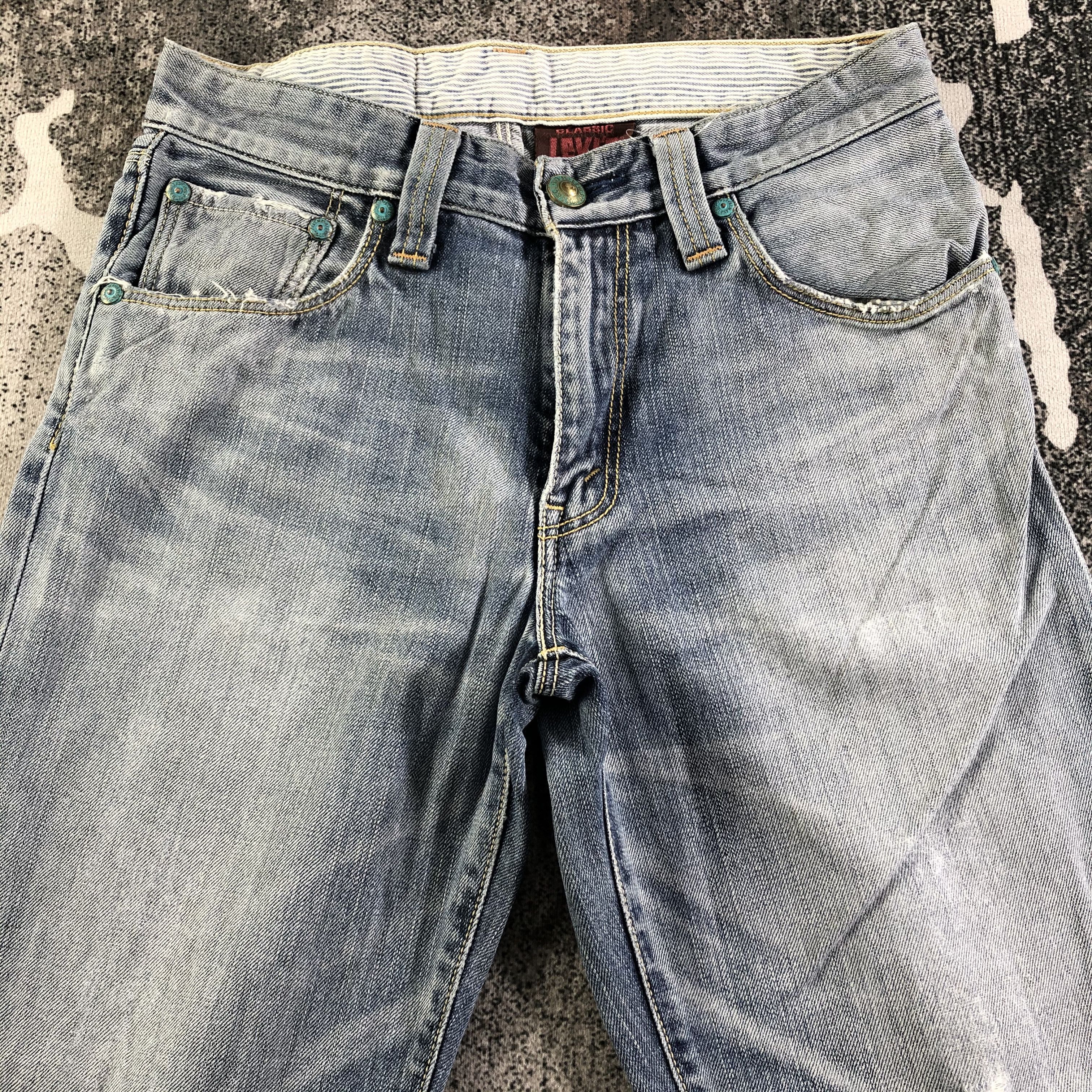 Levi's Distress Vintage Levis 502 Jeans Medium Wash Denim KJ2260 Size US 30 / EU 46 - 3 Thumbnail