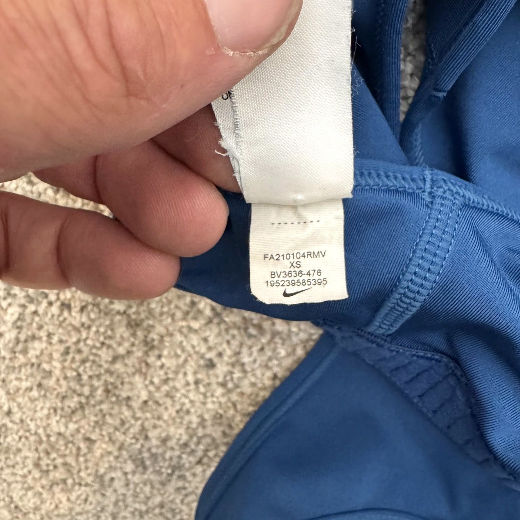 Nike Nike Sports Bra Womens XS Racerback Athletic Gym Dri-FIT BV3636-476 Blue Size ONE SIZE - 7 Thumbnail