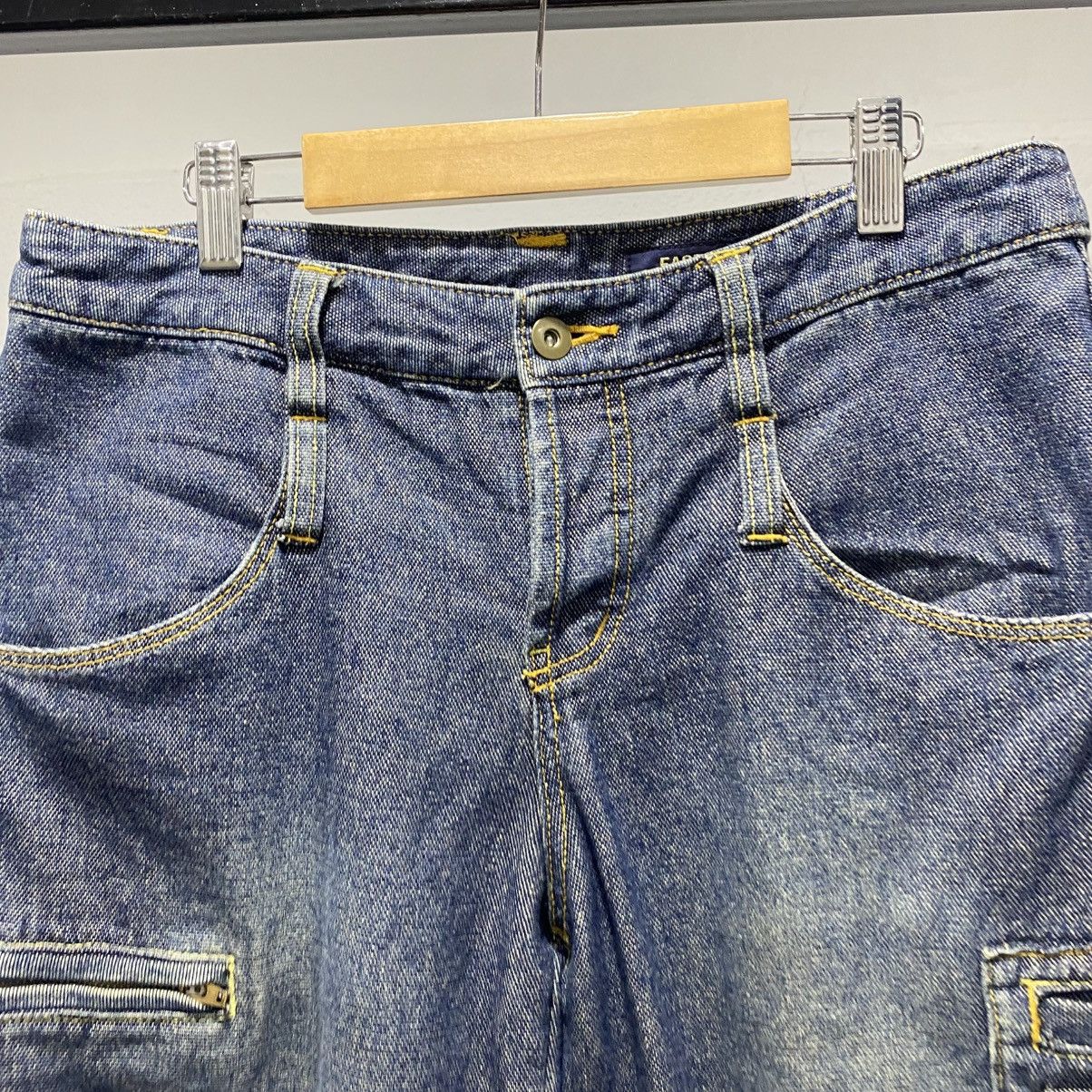 Vintage CRAZY☠️ Eastboy Fly Button Denim Cargo like Hysteric Mud Size US 33 - 3 Thumbnail
