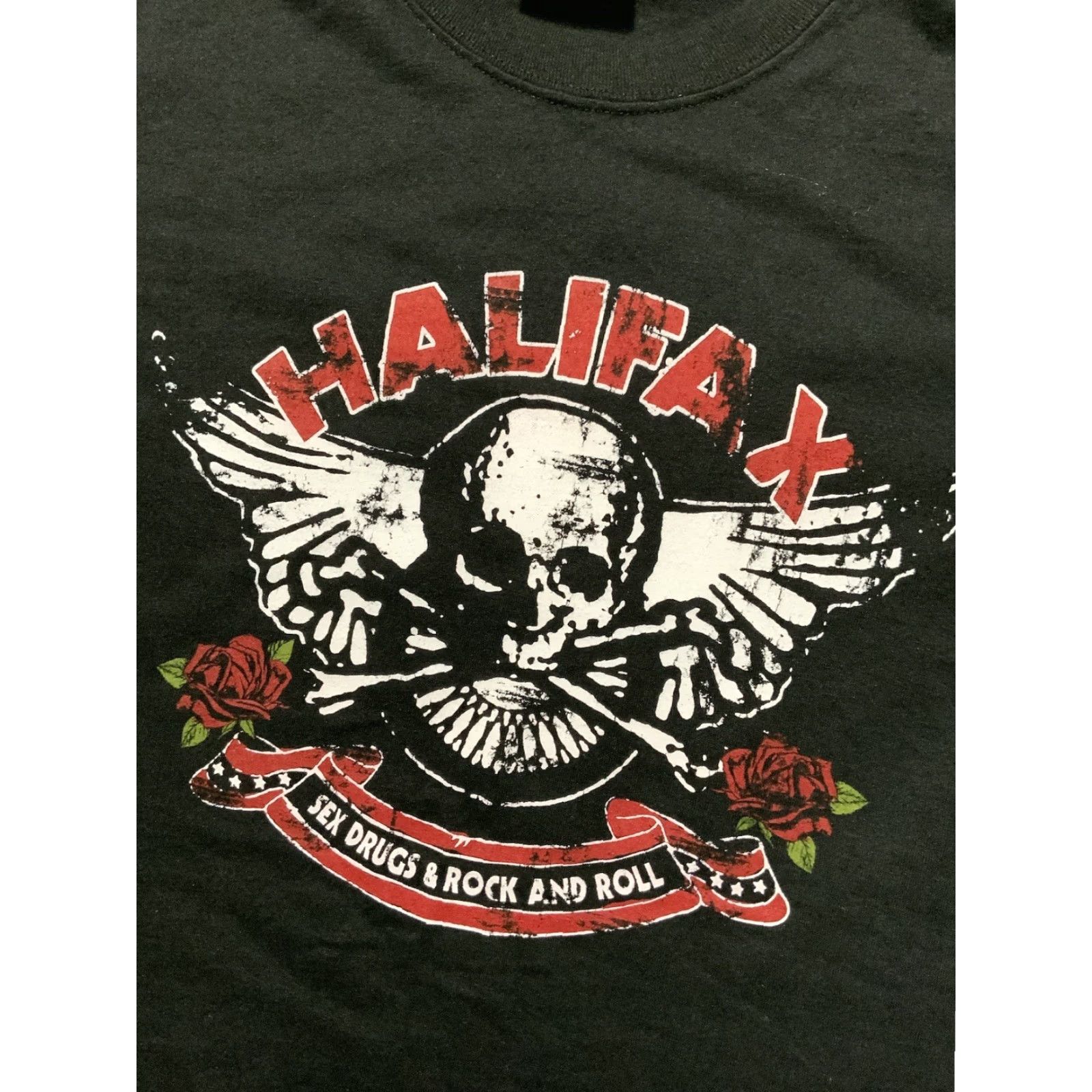 Hanes VINTAGE Y2K 2000s Halifax Sex Drugs Rock & Roll Skull Pop Punk Rock Band T-Shirt S Mens Black Skull Pop Punk Rock Band T-Shirt S Size US S / EU 44-46 / 1 - 5 Thumbnail